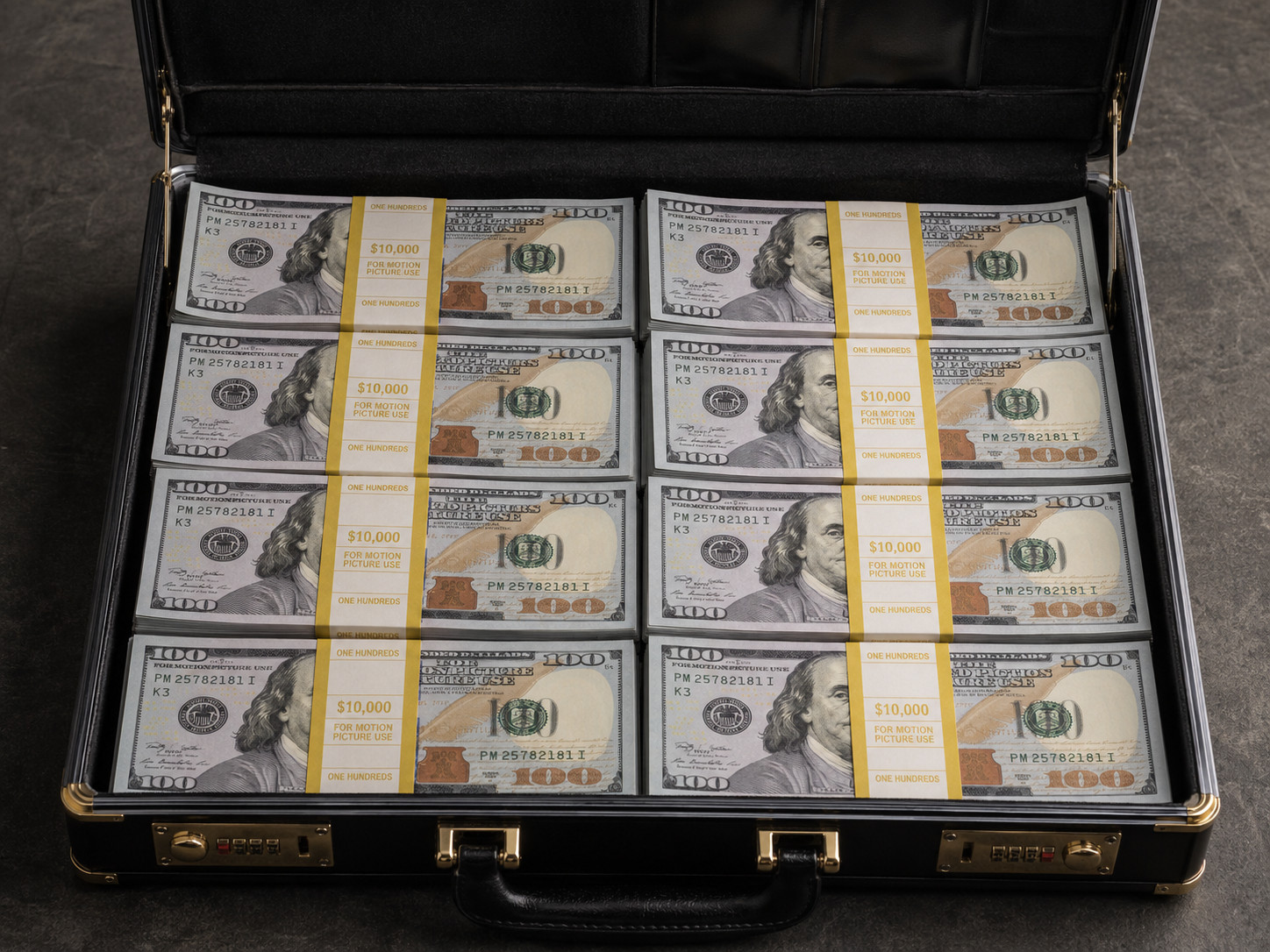 100 pc 10k money prop toy play fake bills Social Media video Learning Education