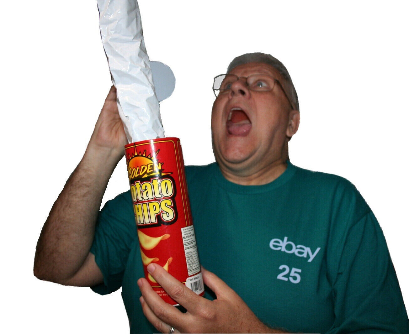 Potato Chip Snake Can spring gag gift funny clown party joke parade prop novelty
