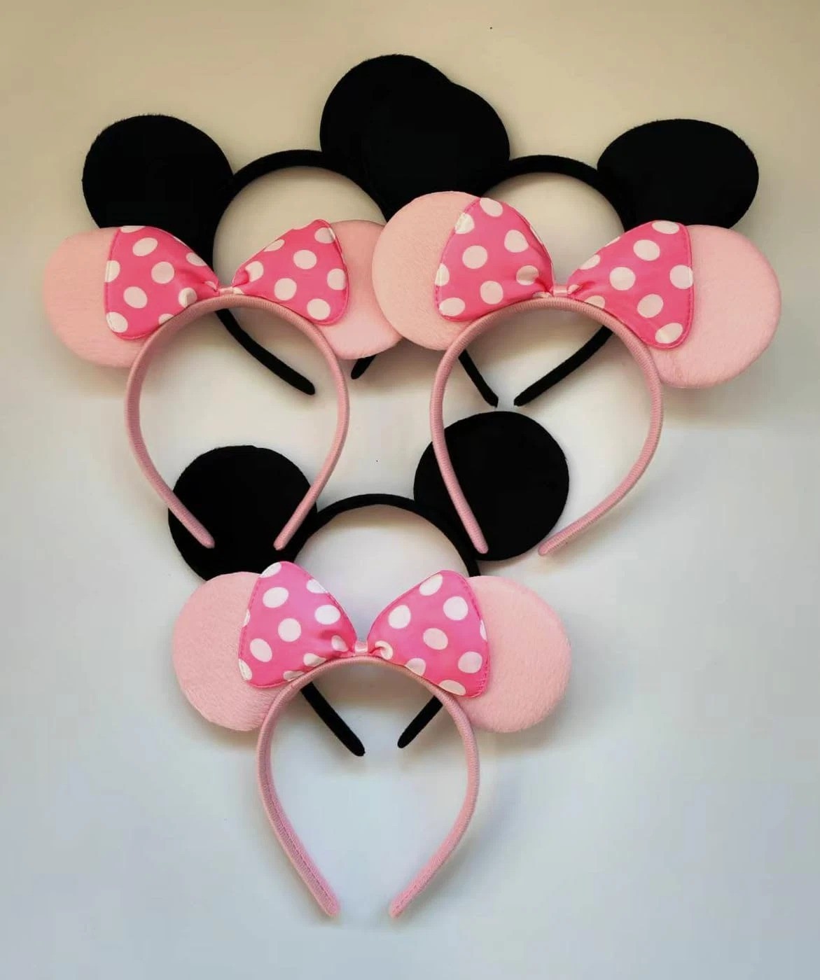 20 PCS Mouse Ears Headbands for Birthday Party Theme Park Costume Play Celebrati