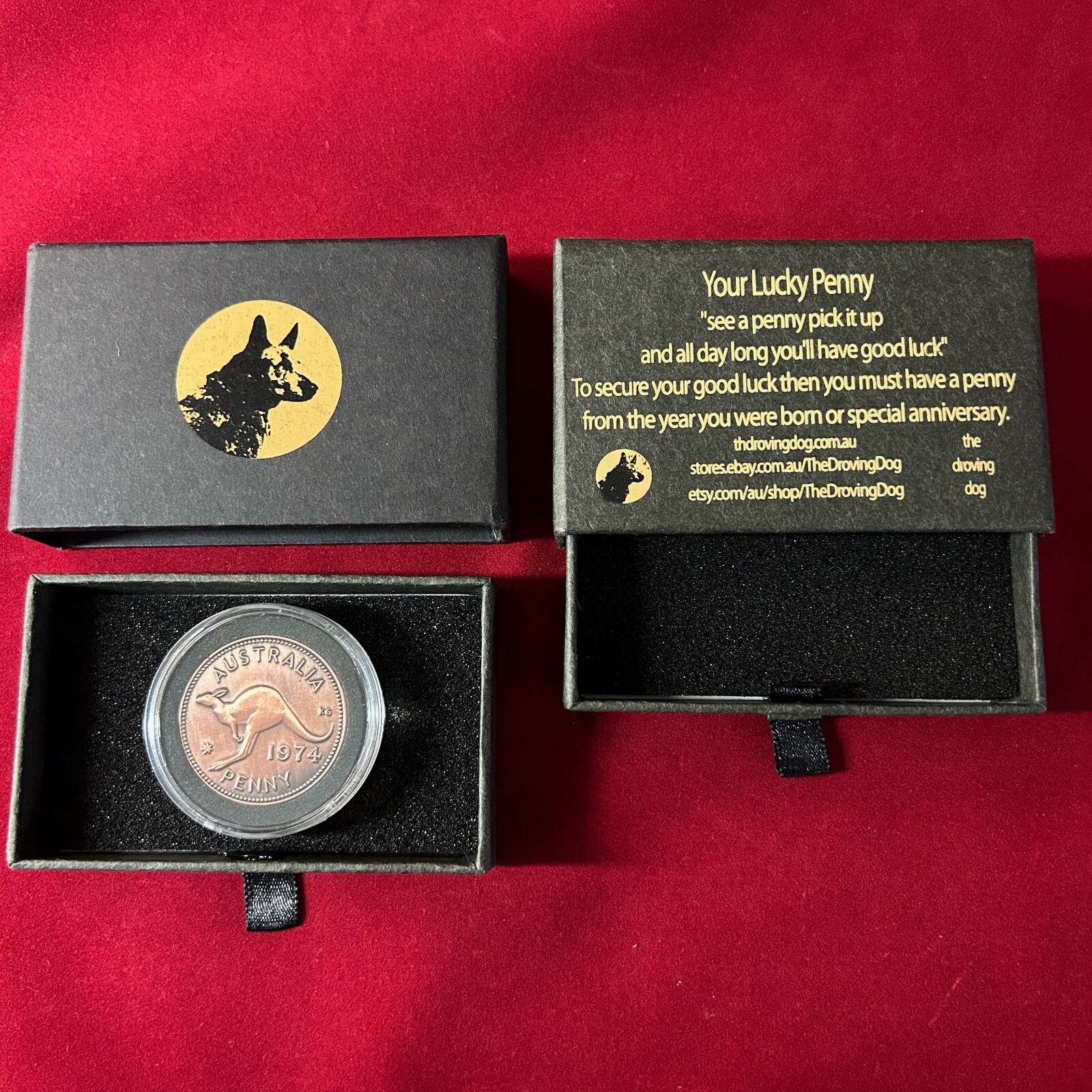 50th Wedding Anniversary Birthday Gift Present 1974 Australian Penny Capsule
