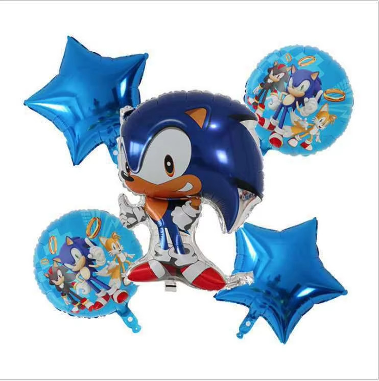 Sonic Hedgehog Birthday Party Supplies Set Plate Napkins Banner Tableware Kit