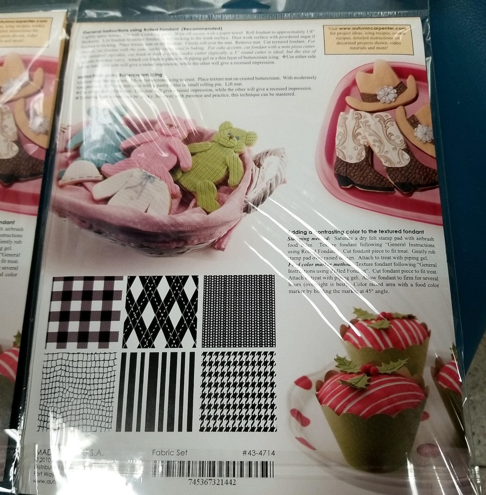 Resellers Huge Lot New 6pc Autumn Carpenter Fabric Texture Sheets for Baking