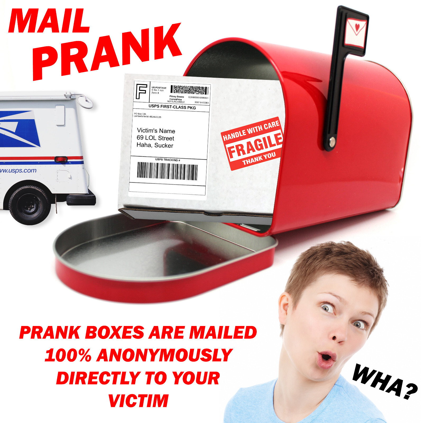 QR Code Monkey Middle Finger Surprise Prank Mail Sent Anonymously!