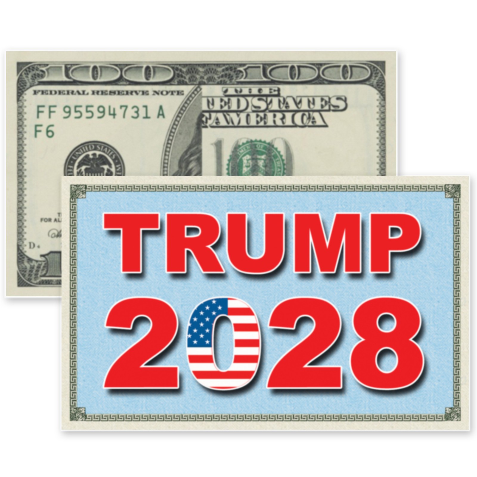 50 Pack Trump 2028 Fake Prank 100 Dollar Bills Money! Troll Everyone Today!