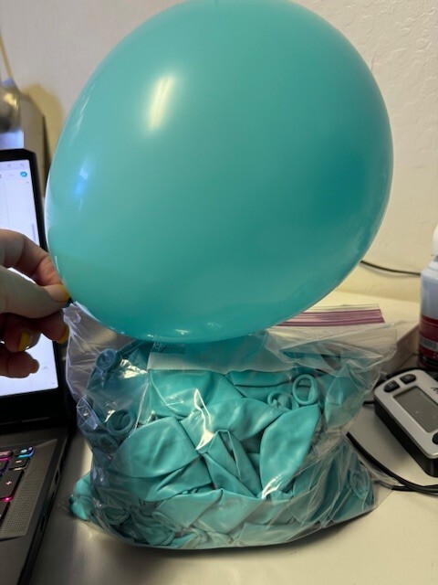 Bulk Lot of Light Blue Latex Balloons 100+ Party Decoration New!!!