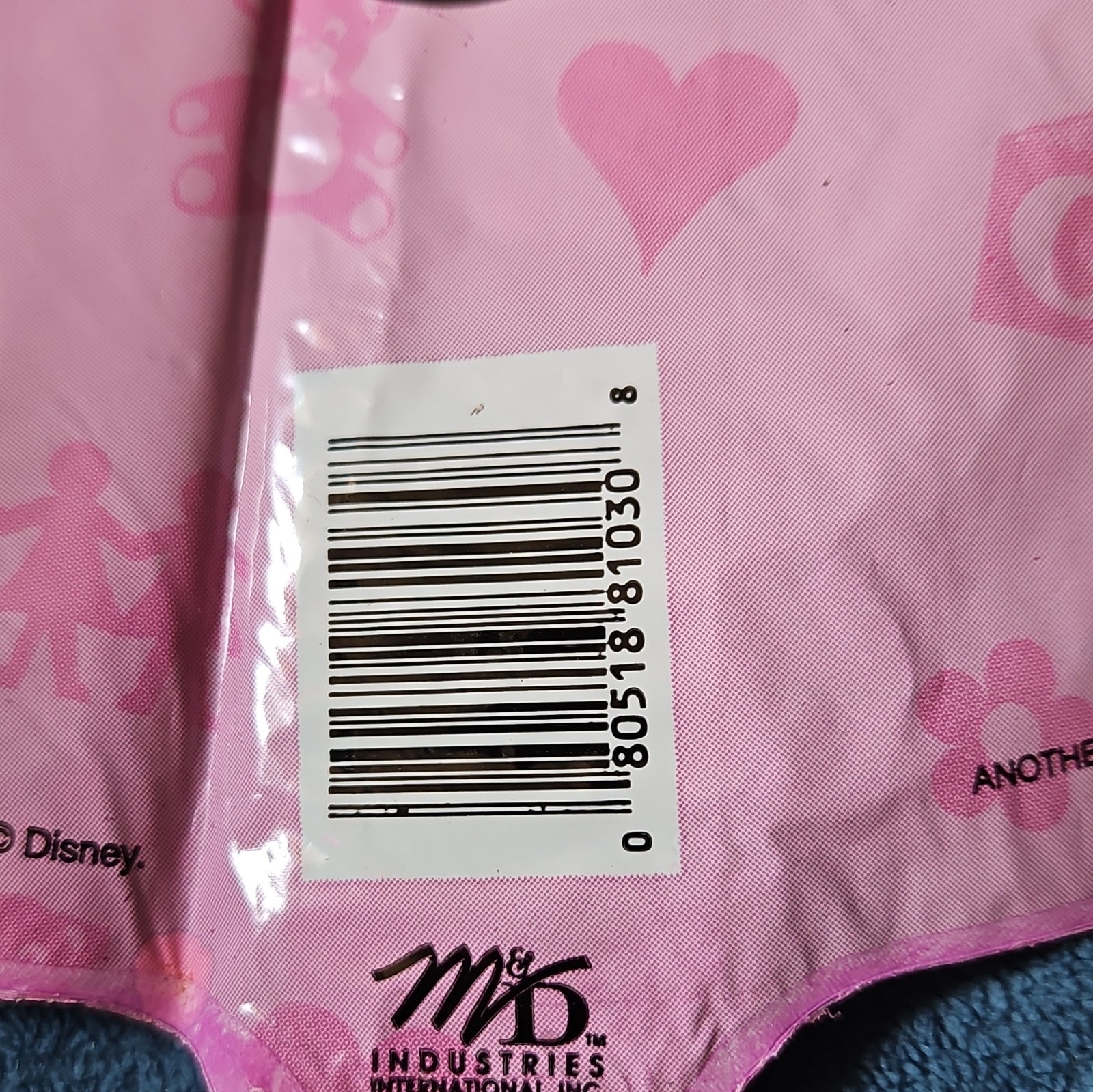M & D Industries Disney Minnie Mouse It’s a Girl! Pink Hearts Foil Round Balloon