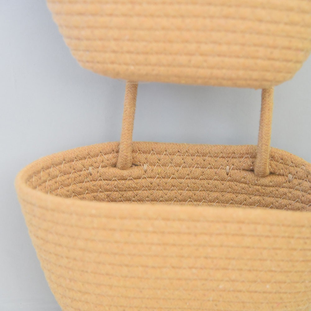 Contemporary 3 Level Hanging Basket for Wall Based Storage of Daily Use Items