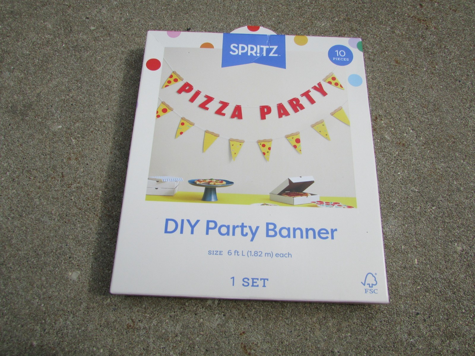 3 Spritz Pizza Party DIY Banner Sets Balloon Kids Birthday Decorations Target