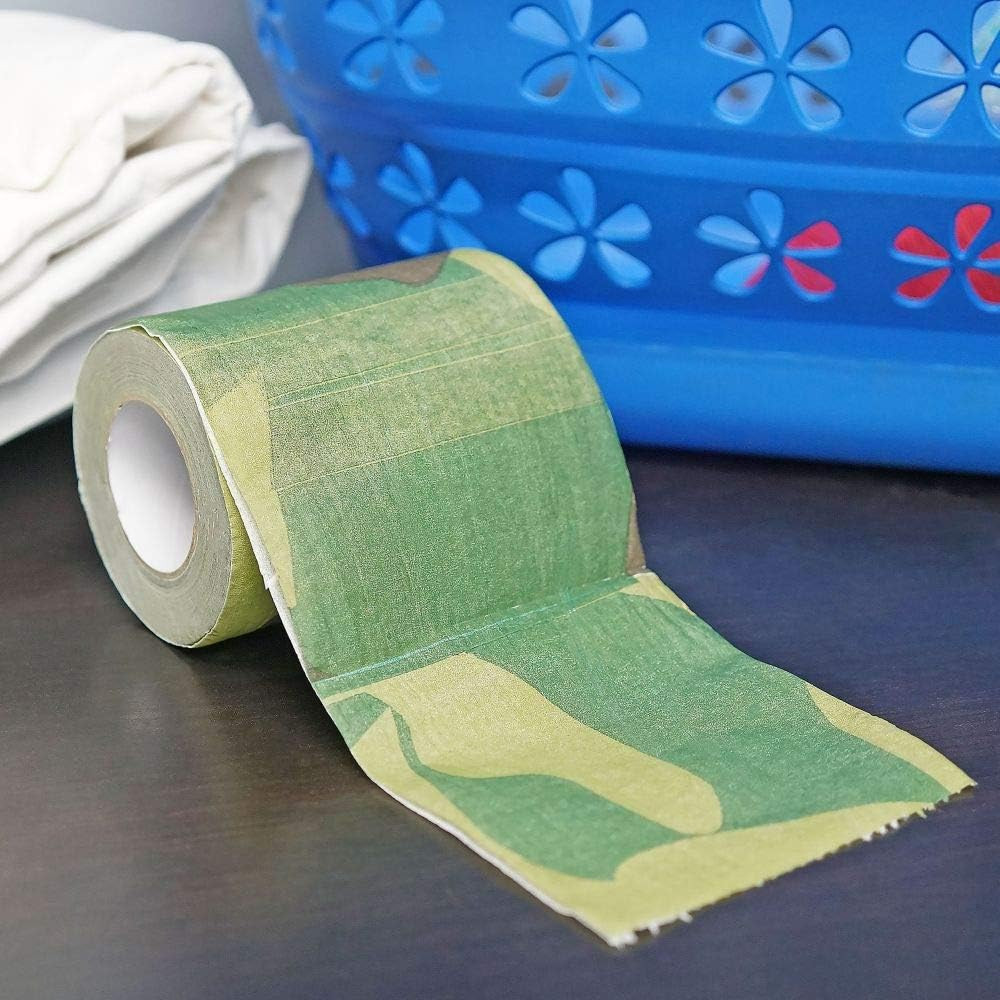 Camouflage Novelty Toilet Paper Funny Camo Redneck Gag Gift, 3 Pack