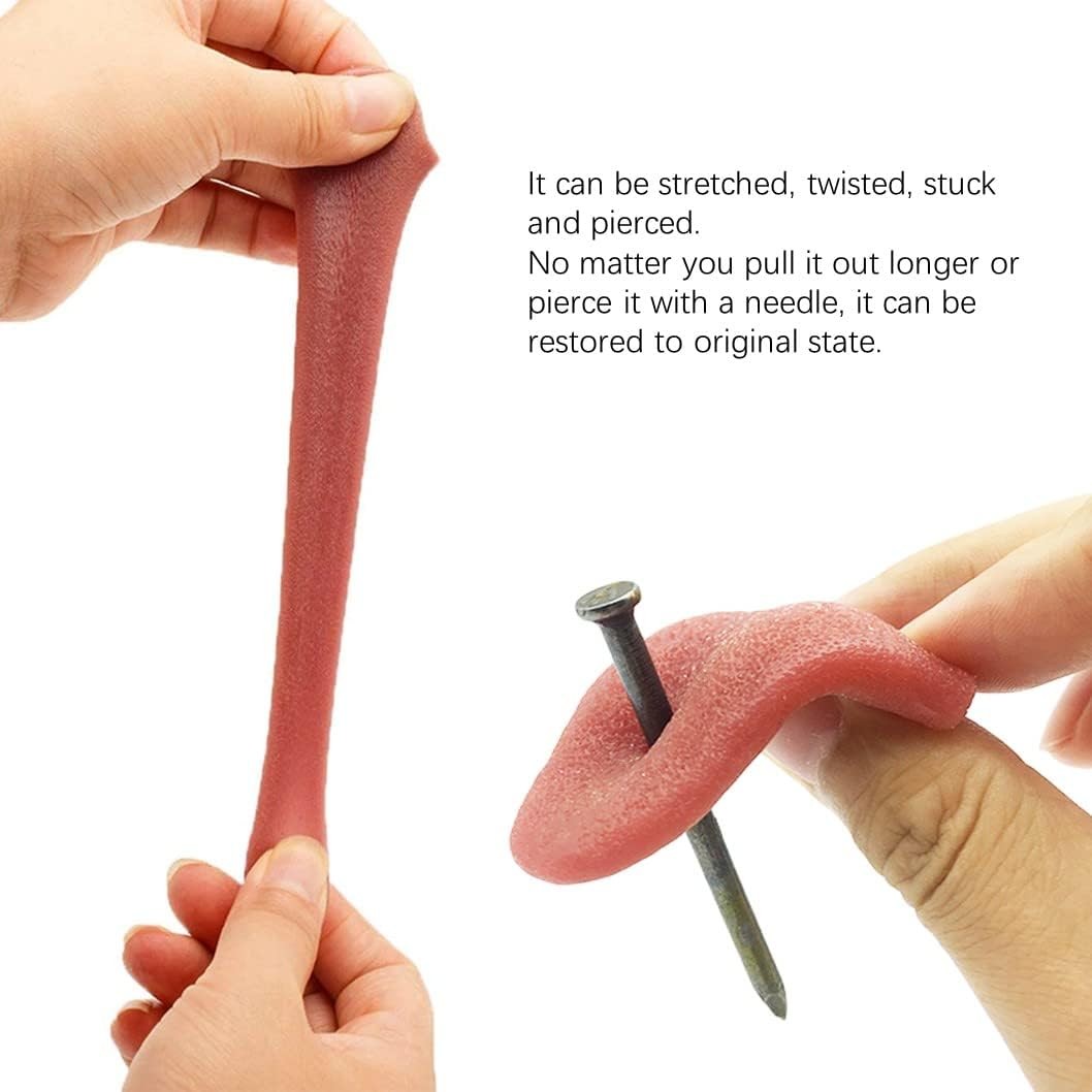 8× Halloween Harmless Realistic Fake Tongue Magic Trick Joke Prank Scary Toy USA