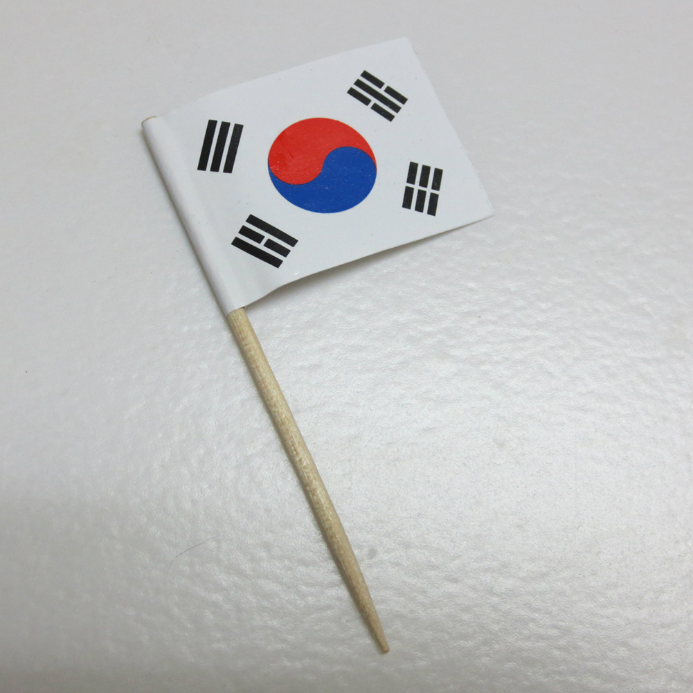 100-200 Pack Nation Flag Picks Party Accessory National Day Soccer Event Cake