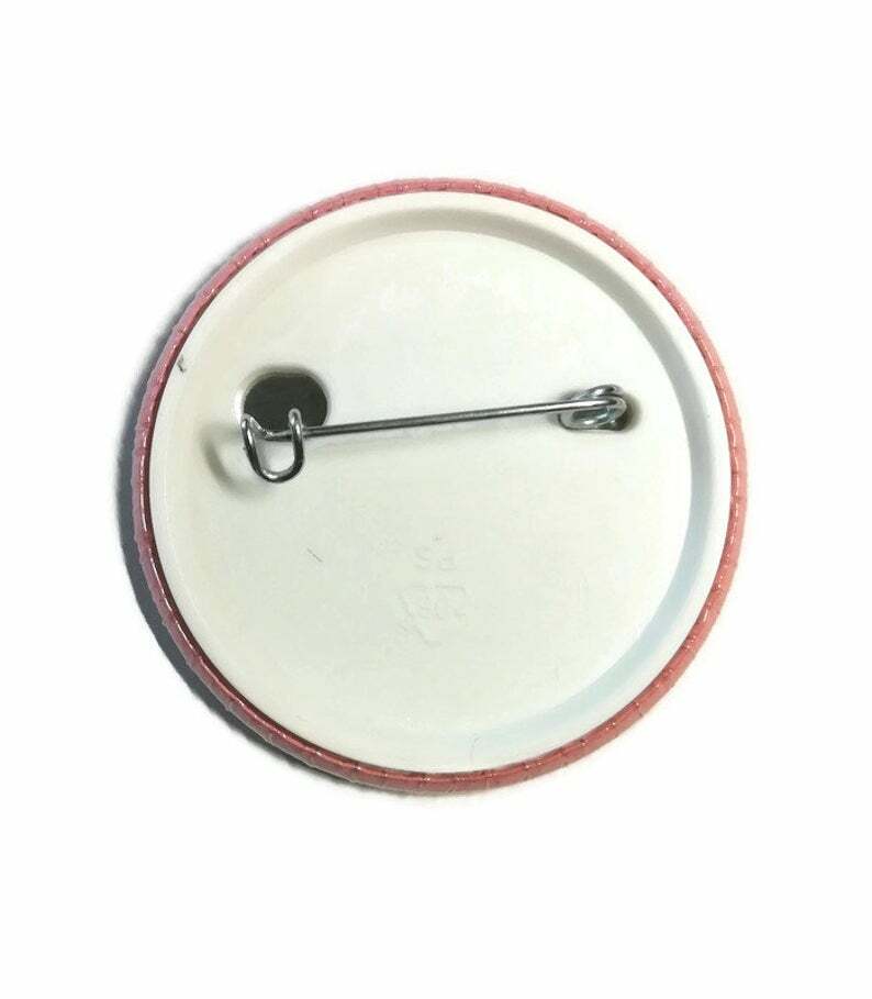 60th birthday badge age number pin sixty age party sixtieth days old pink colour