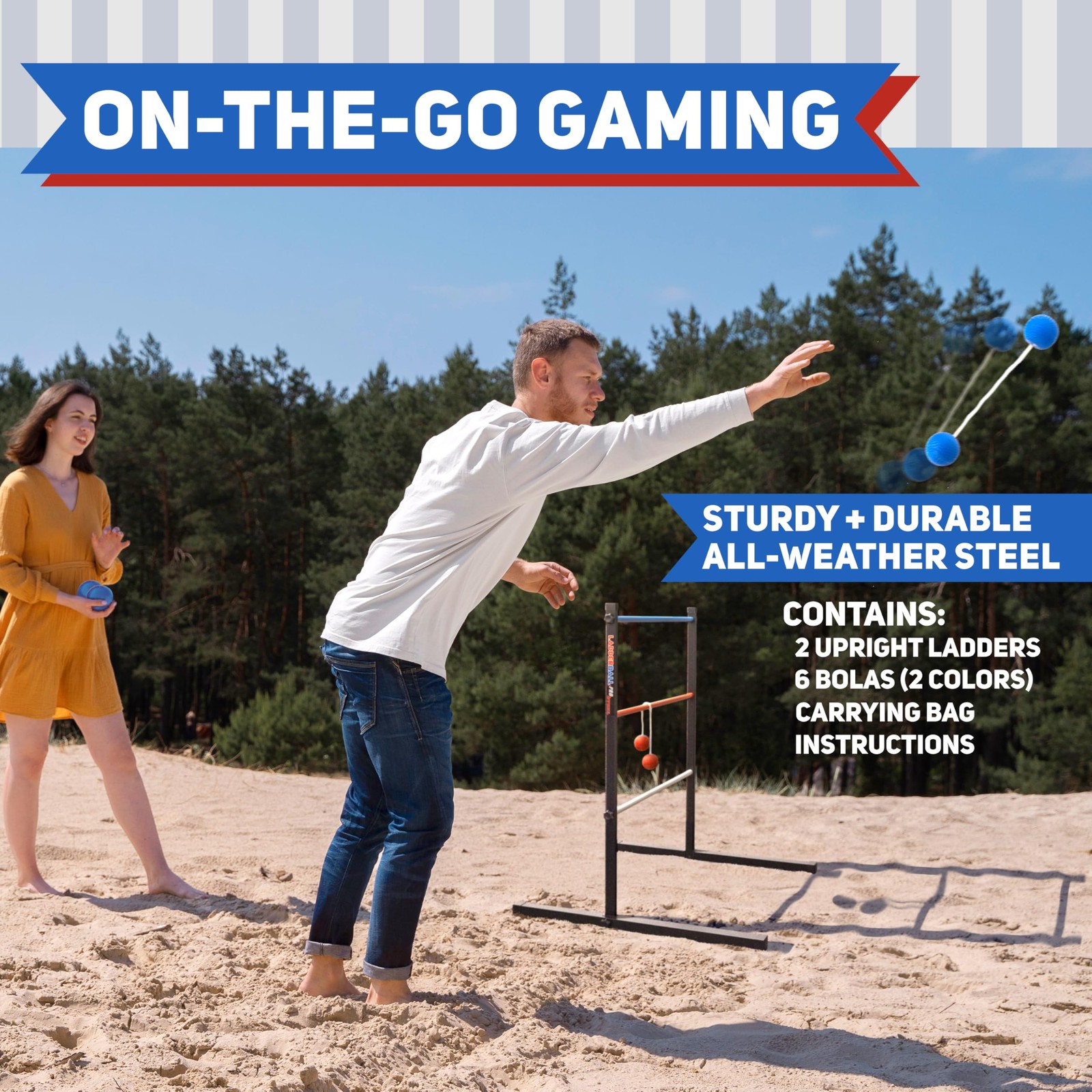University Games Front Porch Classics Maranda Enterprises Ladderball Pro Steel
