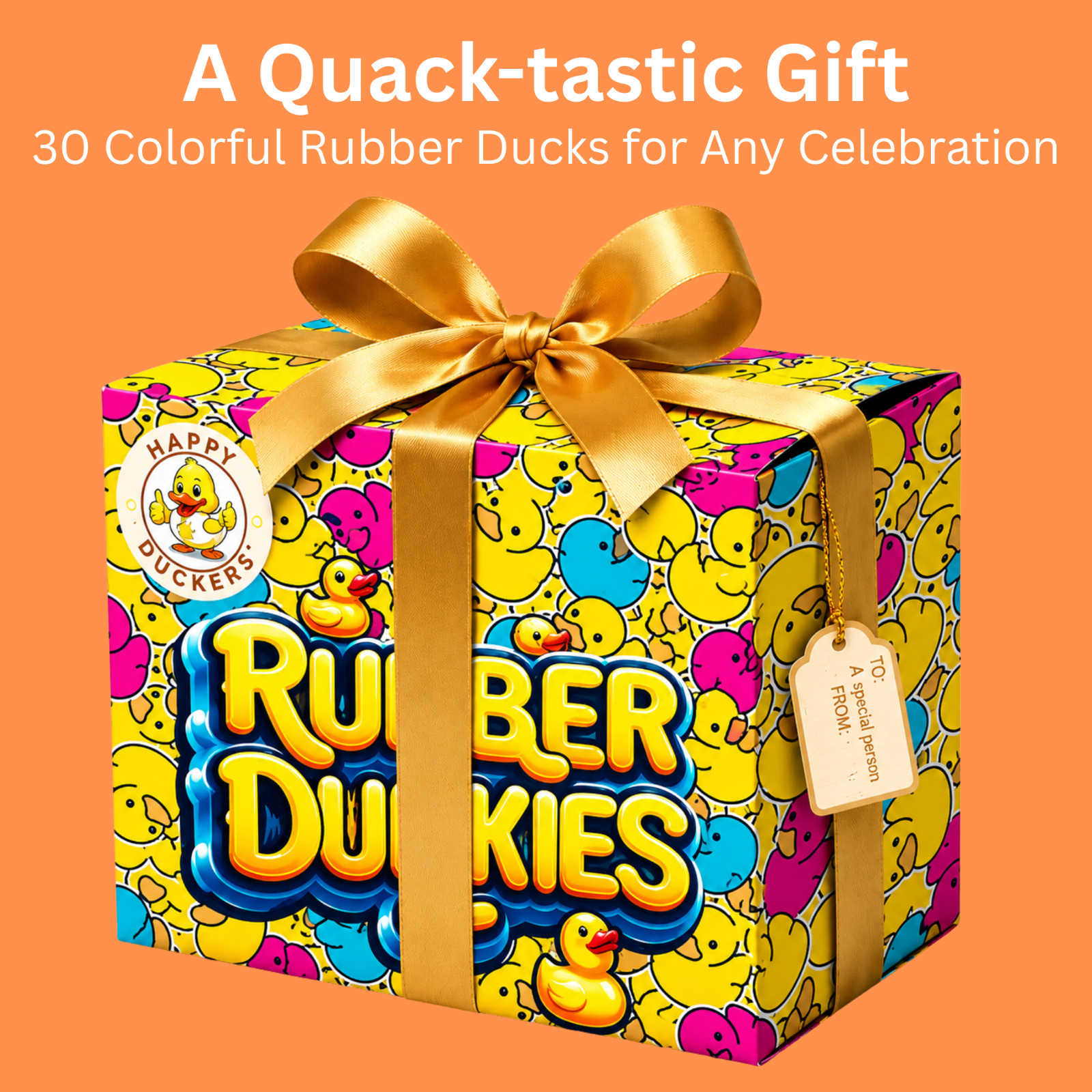 30pcs Rubber Ducks Bulk Bath Toys Party Favors Pool Jeep Ducking Decor Gift