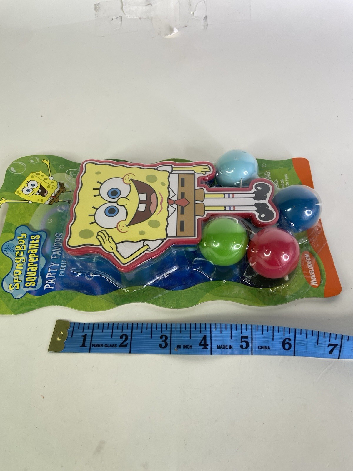 2001 Nickelodeon SpongeBob SquarePants Paddle Balls Party Favors Toys TARA New
