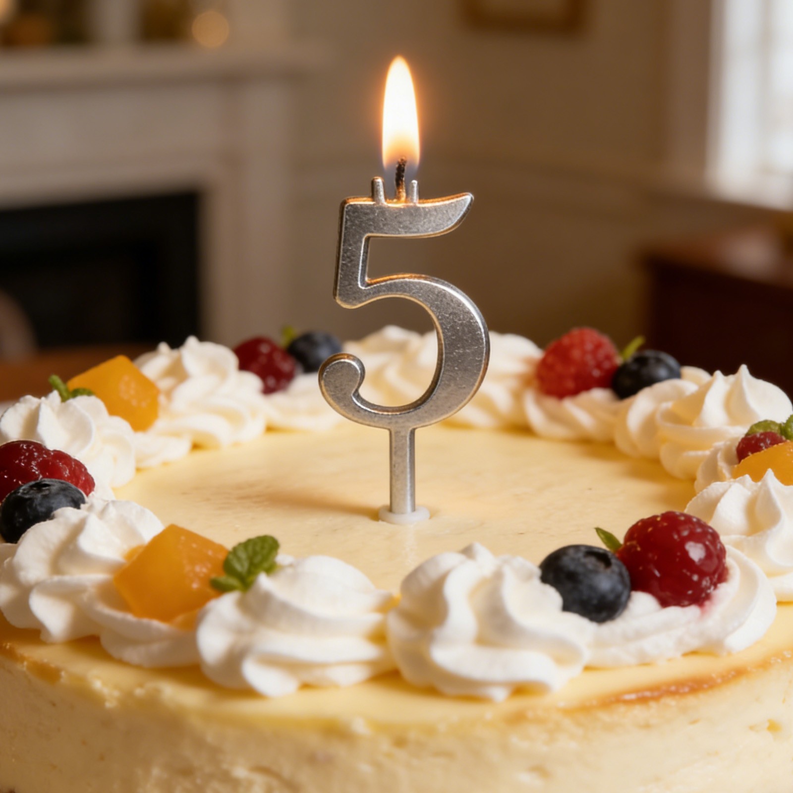 Reusable Number Birthday Candle Holder Set Metal Number 0~9 Cakes Candle Holders