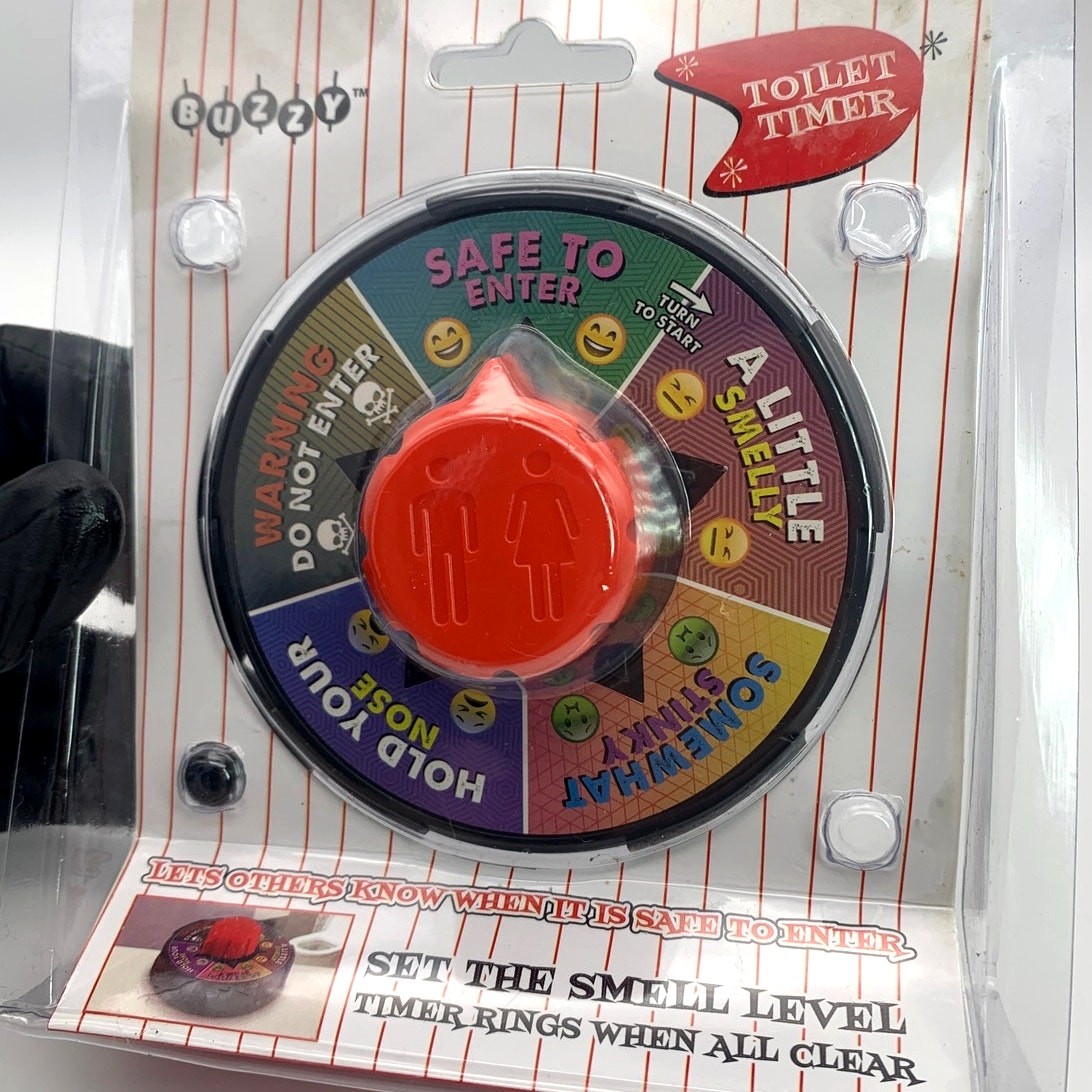 BUZZY Toilet Timer Gag Gift Potty Humor FineLife Products Funny Gift Toy Men Dad