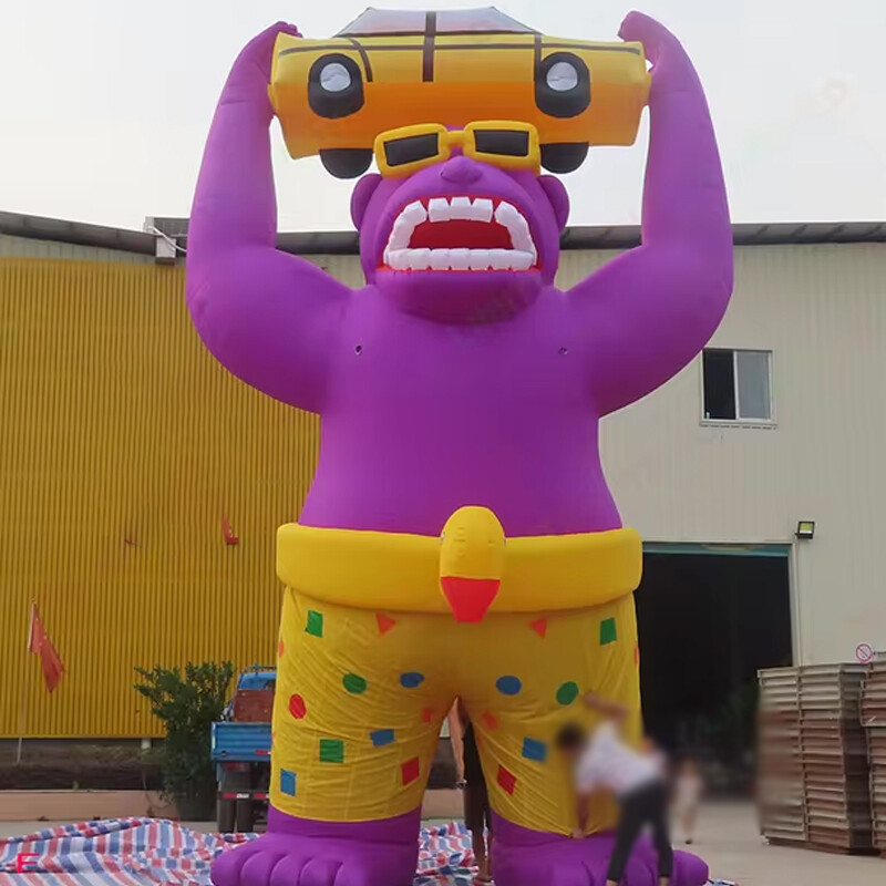 26ft Giant Inflatable Gorilla Fireworks Rocket Fire Arrow Replica Huge Cartoon