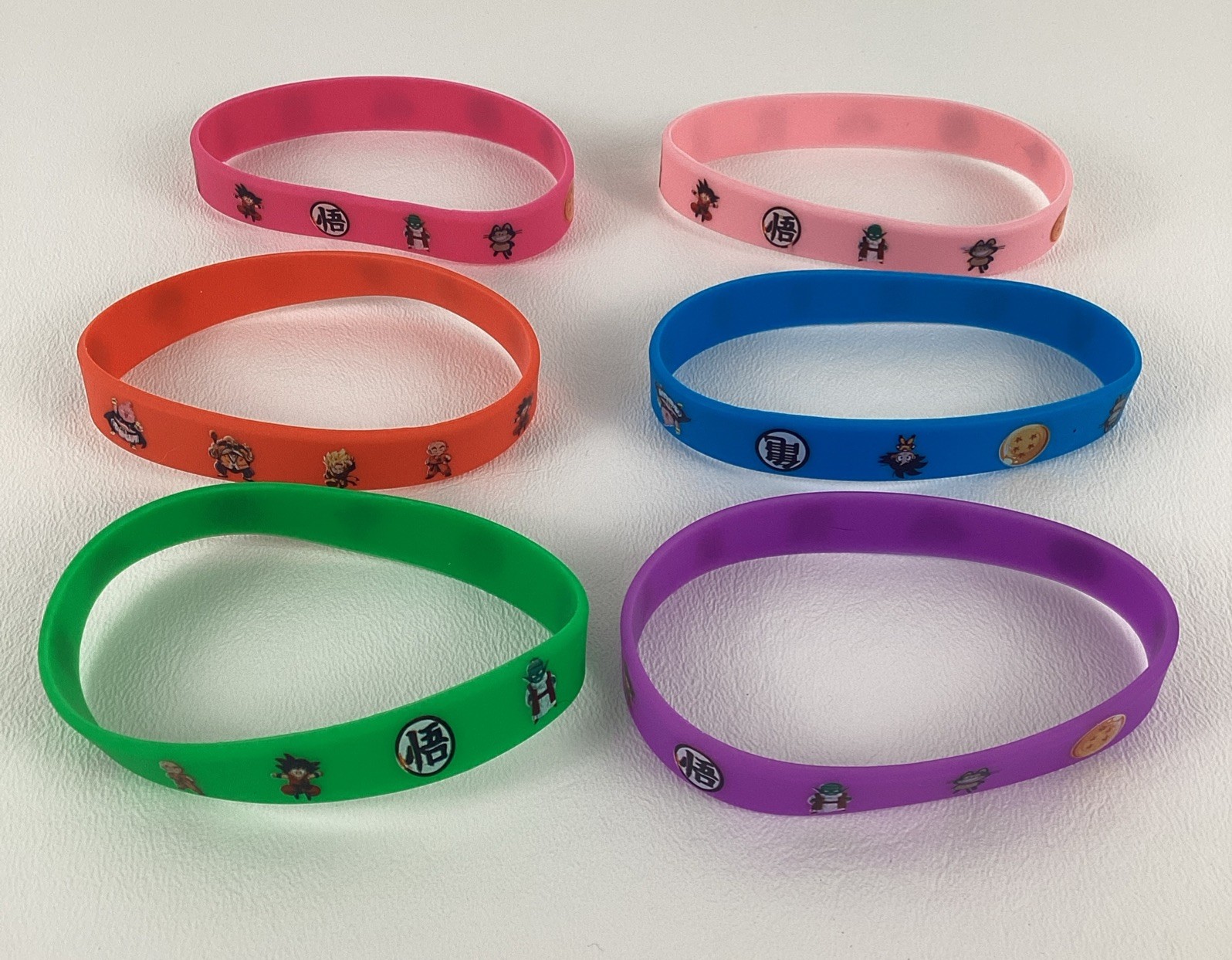Dragon Ball Z Party Favors Lot 12 Bracelets Keychains Multicolor New