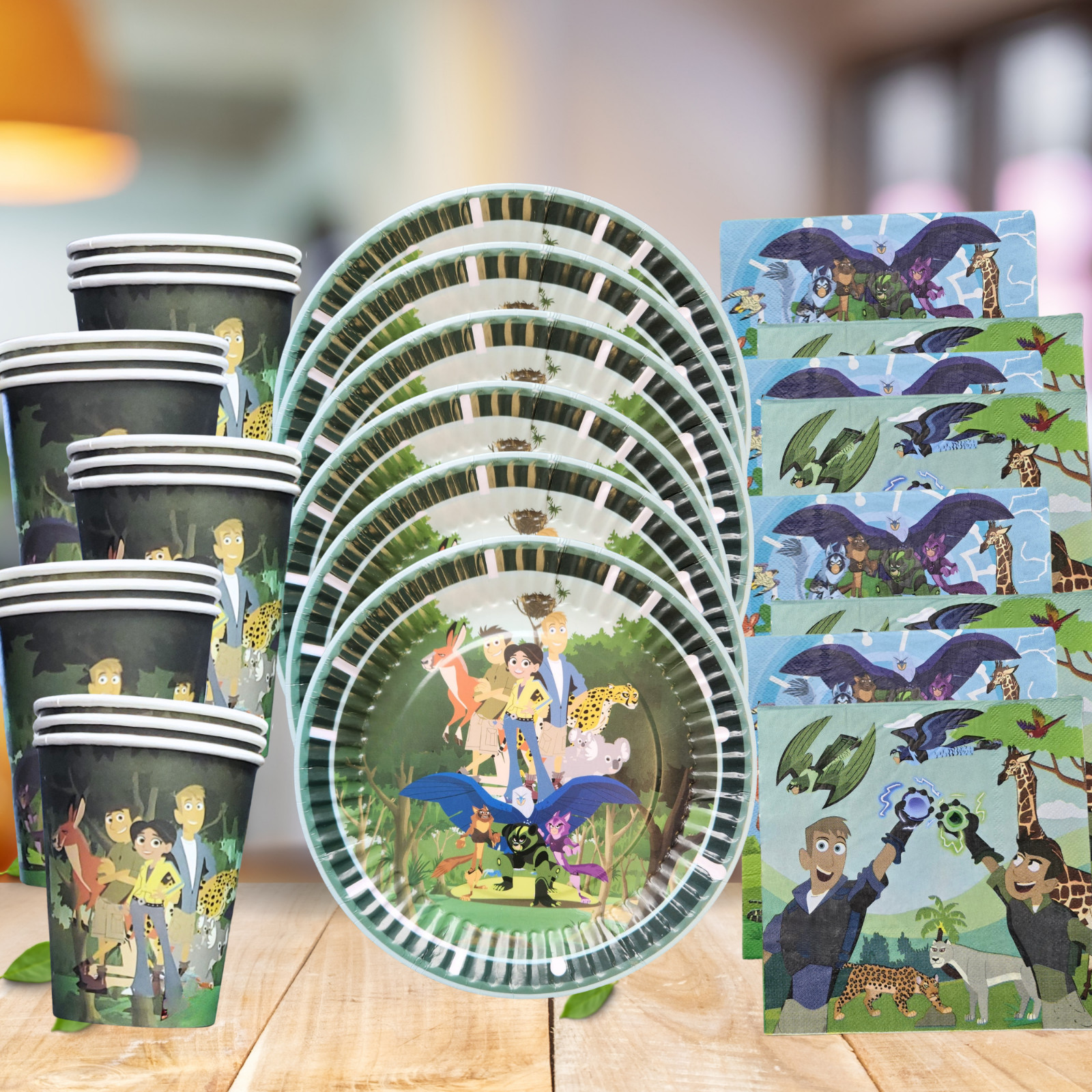 WILD KRATTS TABLEWARE birthday party supplies favor centerpiece decoration theme