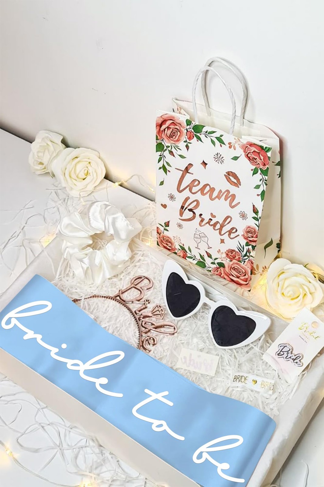 Blue Bride To Be Sash Bachelorette Bridal Shower Party Decoration Gift