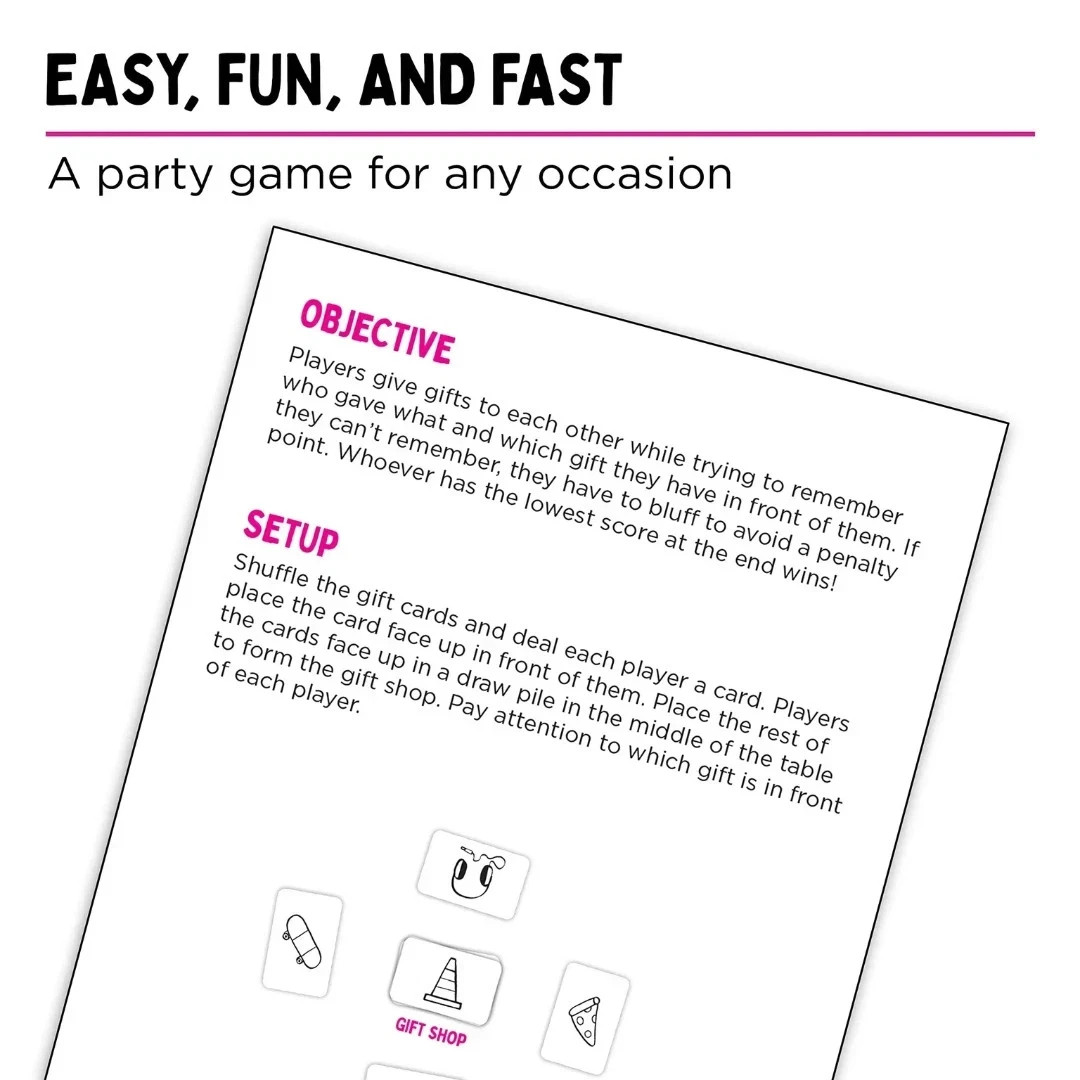 That’S Not a Hat – Fun Bluffing & Memory Party Game for All Ages Components US**