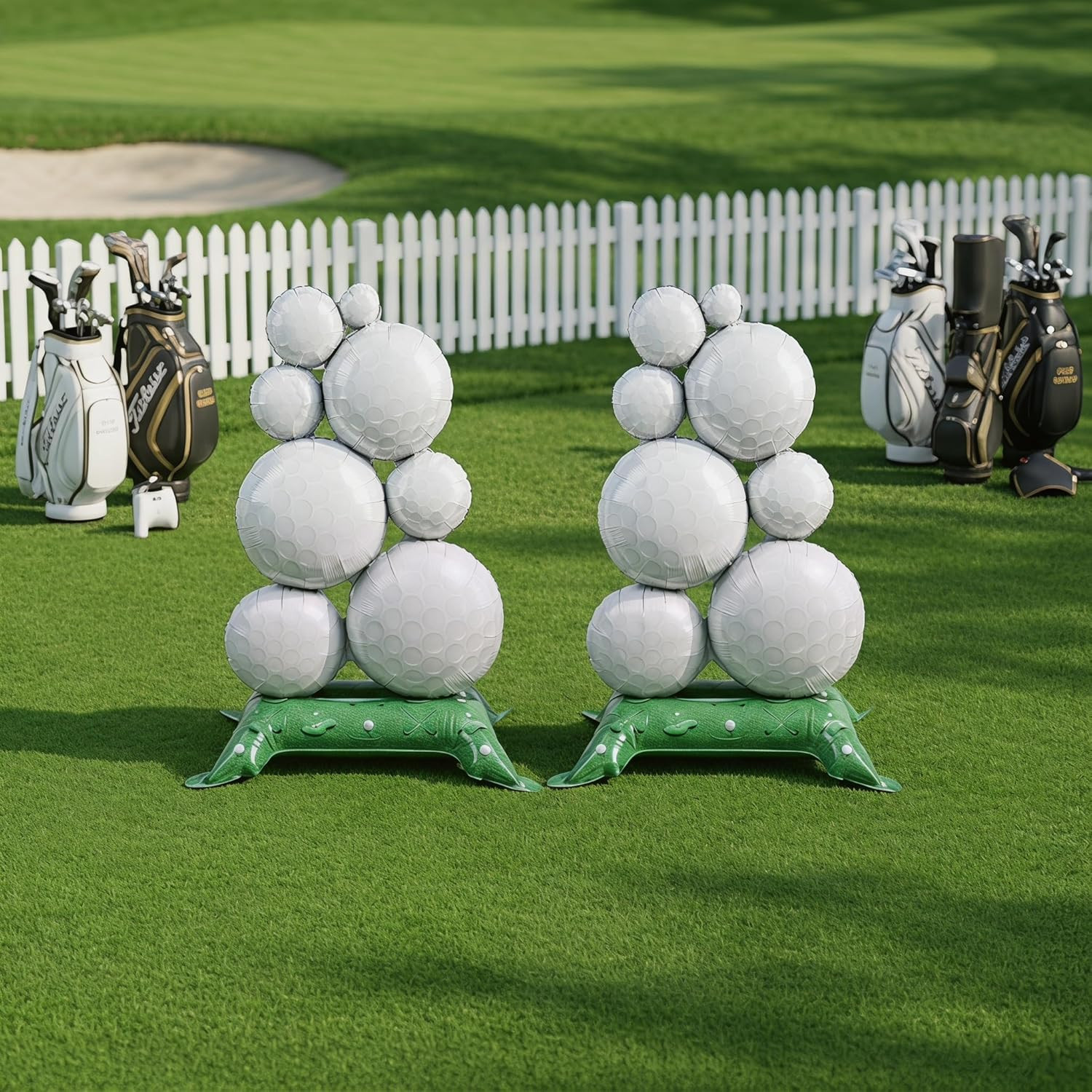 2 Pcs Self Standing Golf Balloons, 59In Large Golf Birthday Foil Balloons | Spor