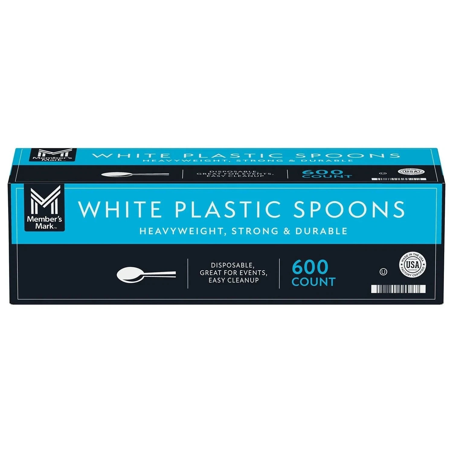 Member’s Mark Heavyweight White Plastic Spoons(600 ct.)