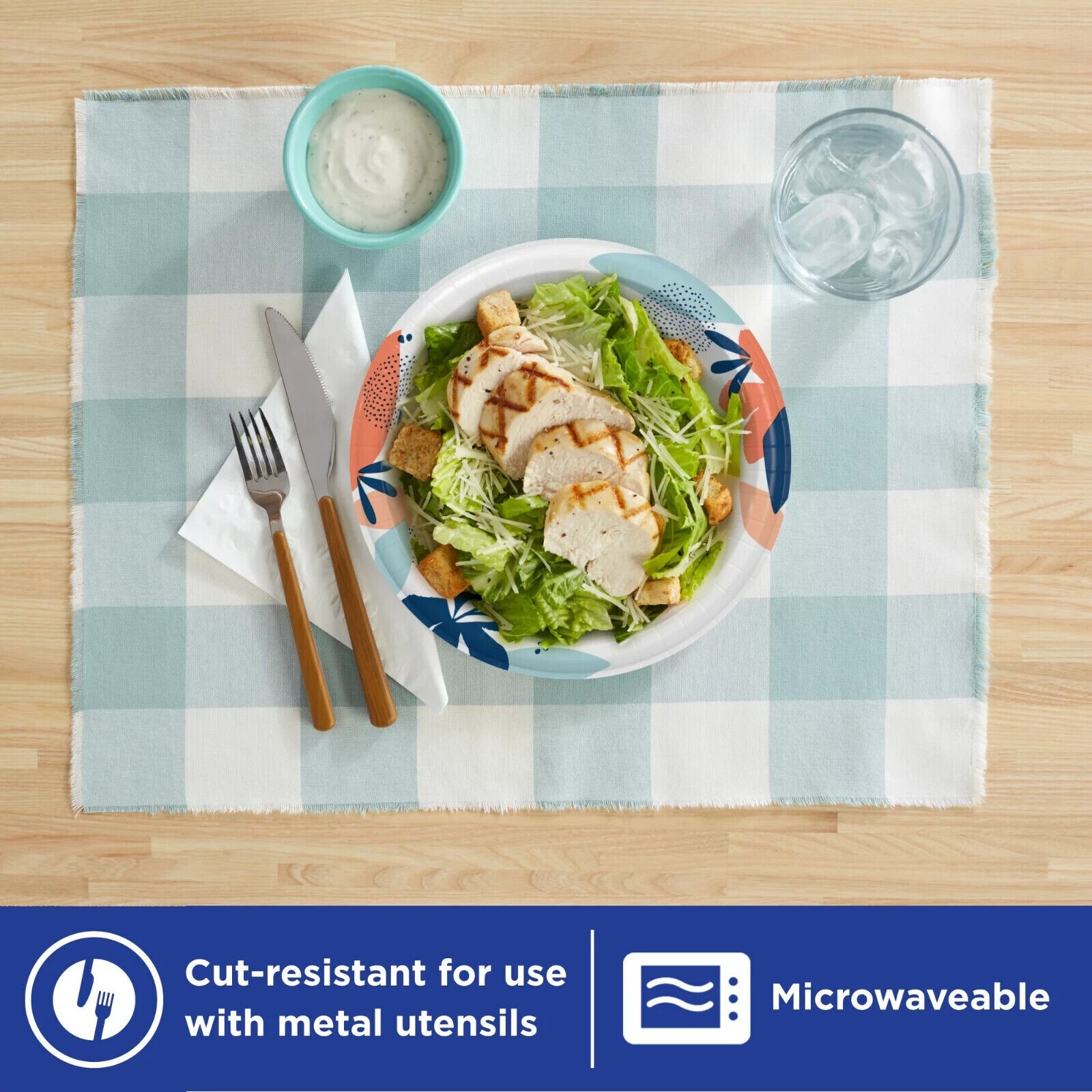 Dixie Disposable Paper Plates, 7 in, 50 count (Pack of 3 )