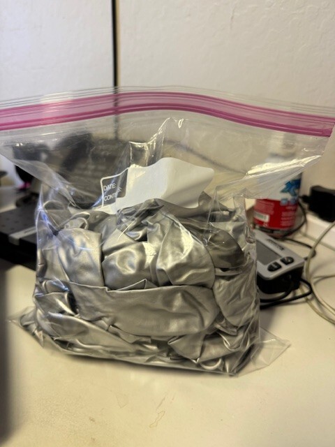 Bulk Lot of Metallic Silver Latex Balloons 100+ Party Decoration New!!!