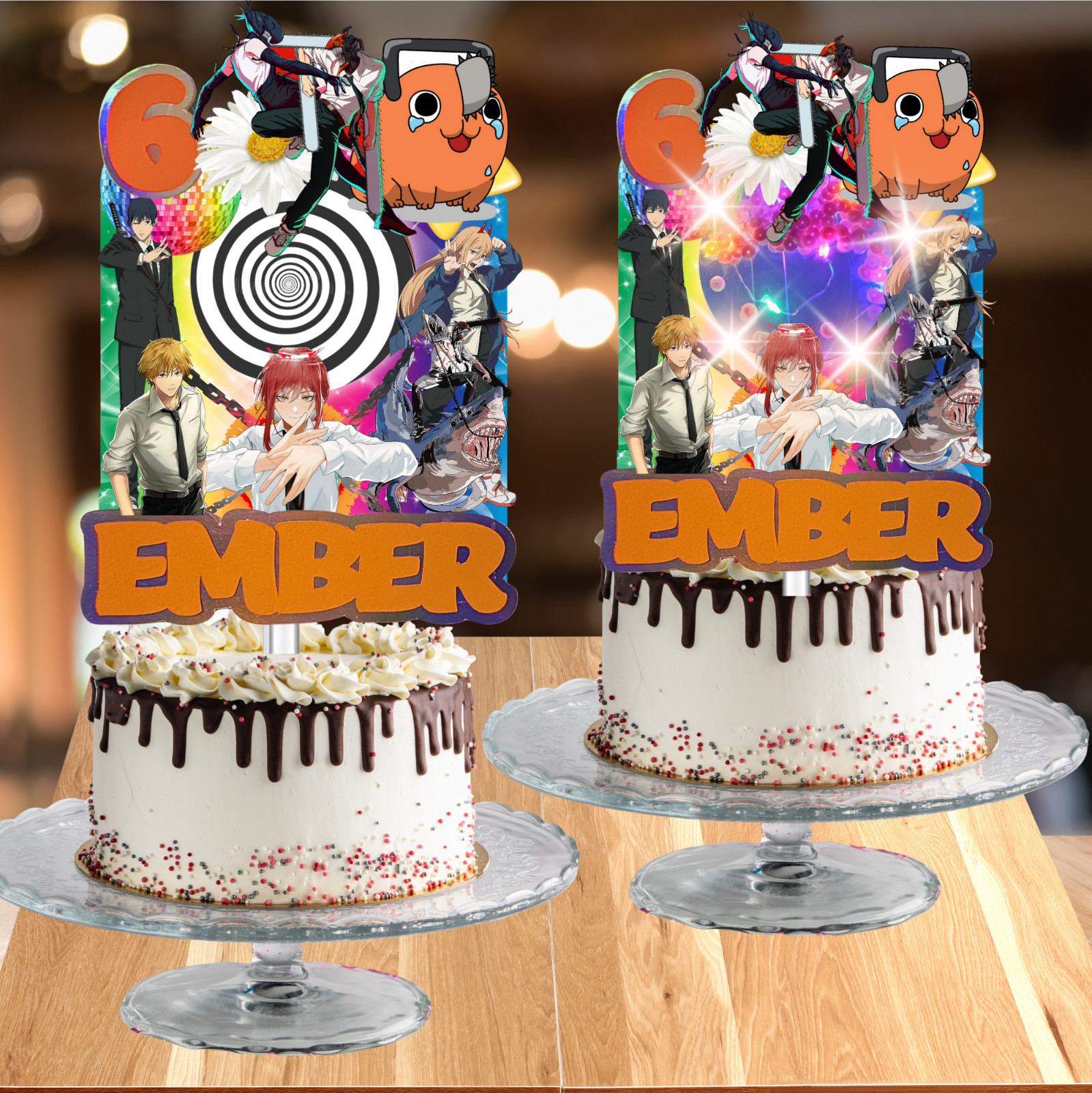 CHAINSAW MAN birthday party supplies favor centerpiece decoration event theme