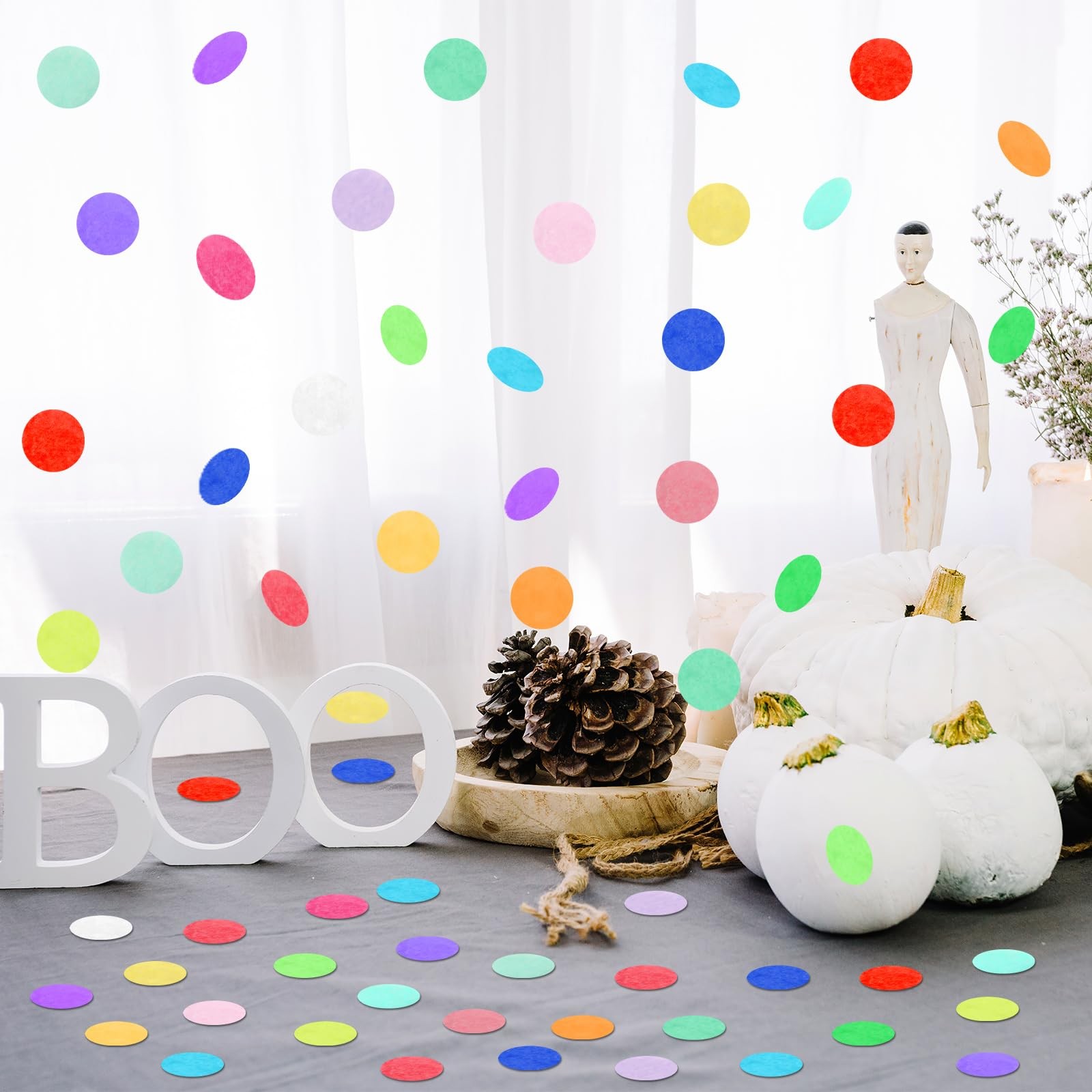 5.4oz Tissue Paper Confetti Multicolor 1 Inch Round Table Scatter Party