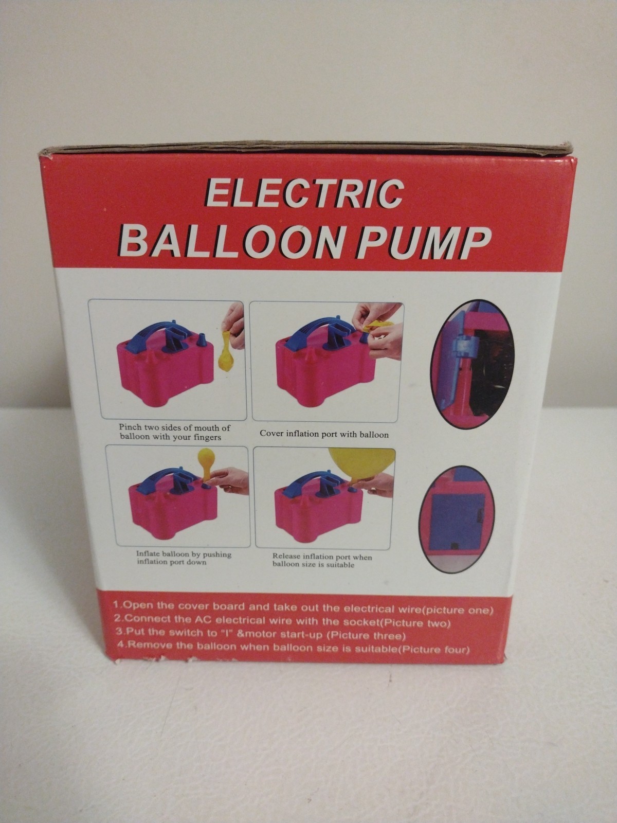 Portable Two Nozzle 110V Electric Balloon Inflator Pump Party Birthday