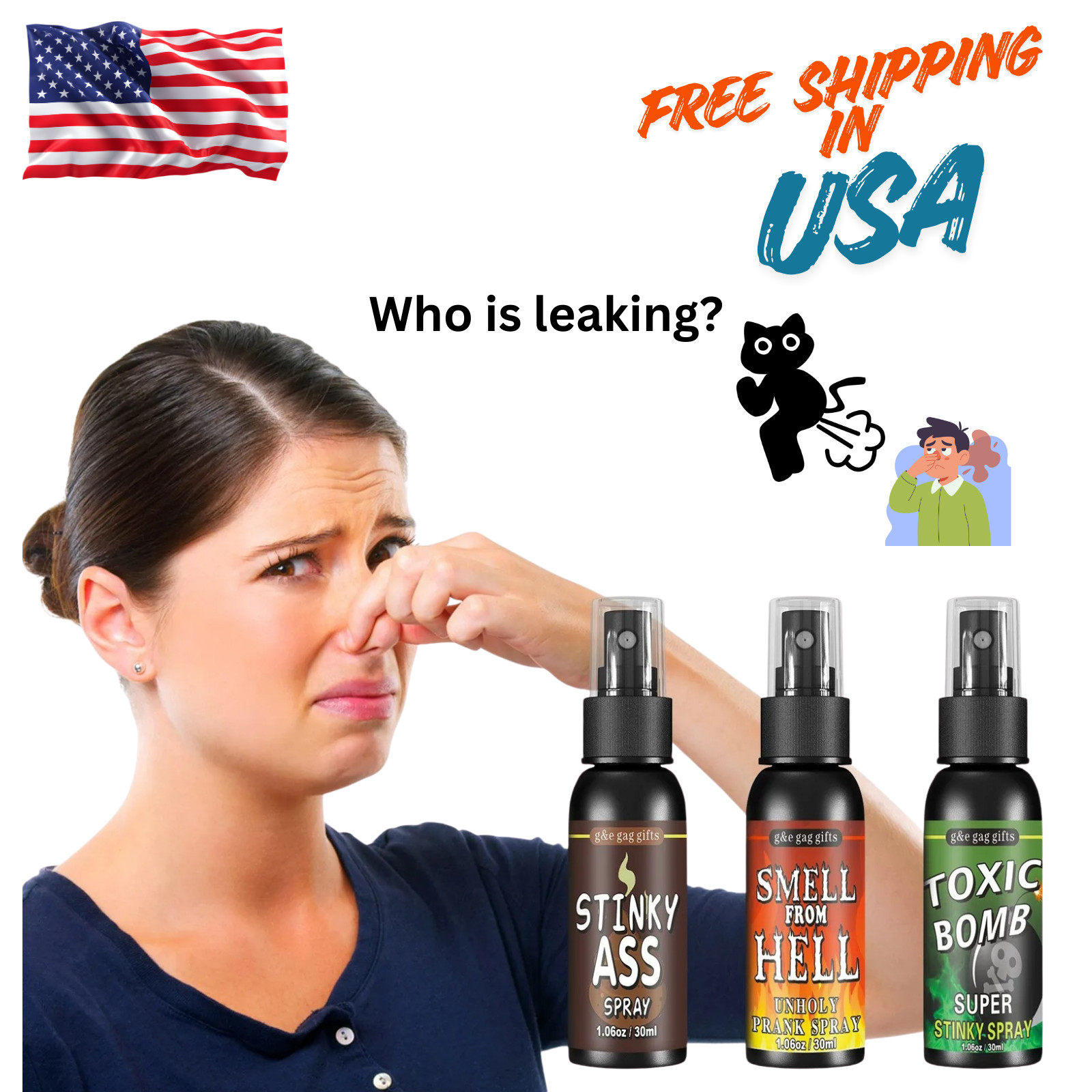 Liquid Ass Spray Mister Fart Prank Pooter Stink Bottle Smell Bomb PRANK GAG