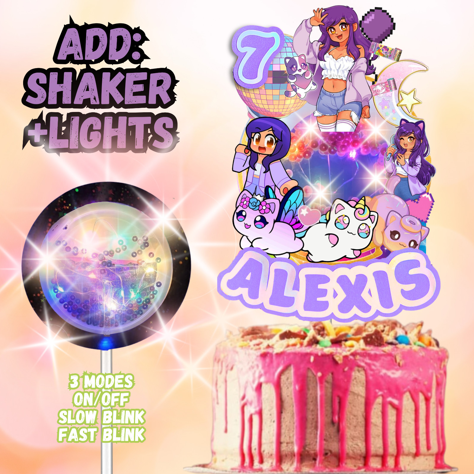 Aphmau TABLEWAR birthday party supplies favor centerpiece decoration event theme