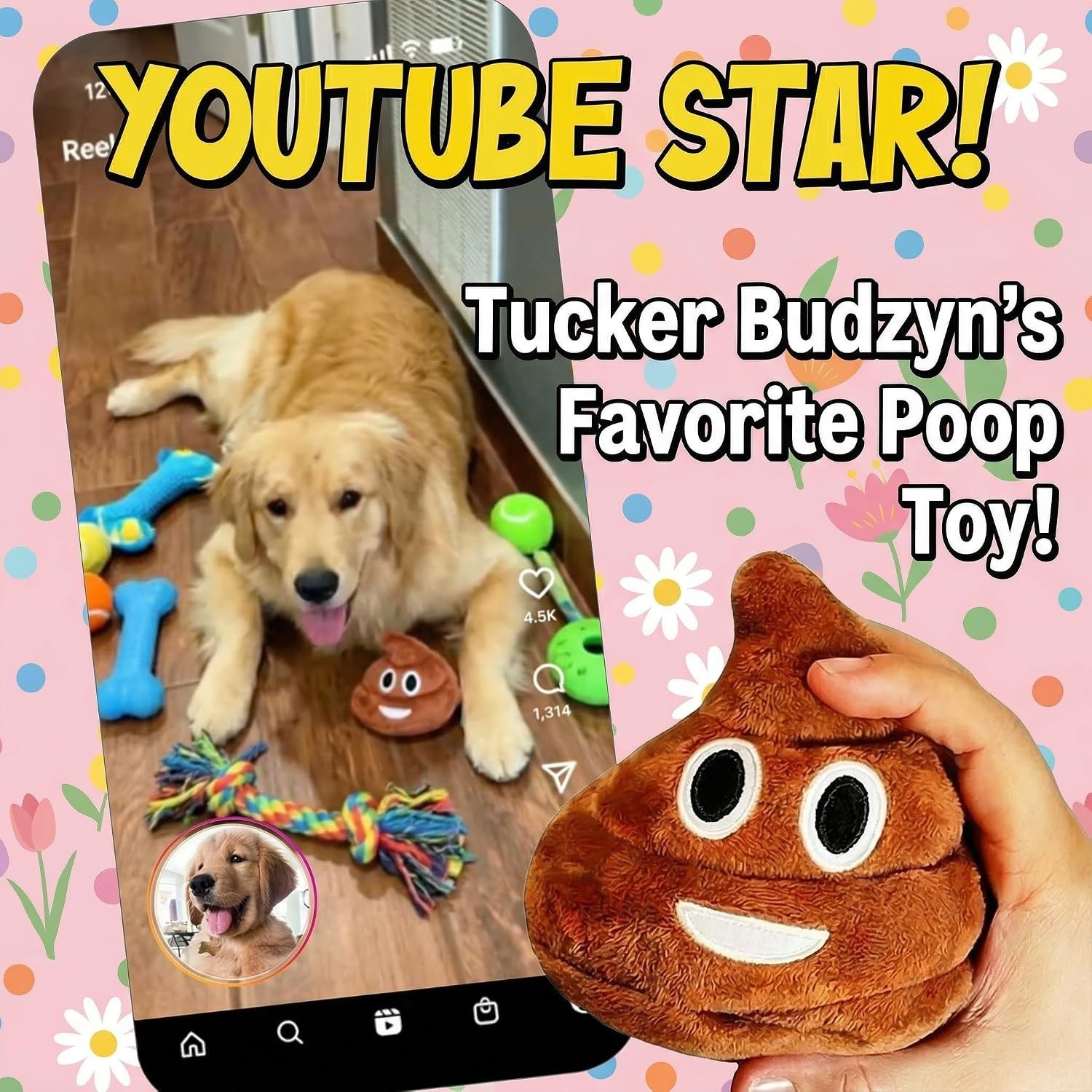 Funny Plush Poop Toy with 7 Fart Sounds – Hilarious Farting Poop Stuffy for K…