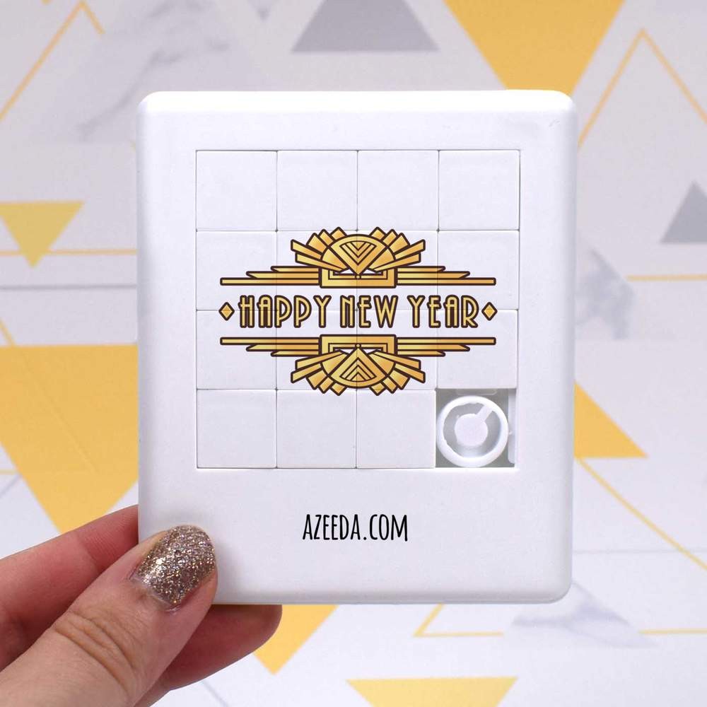 ‘Art Deco Happy New Year’ Sliding Puzzle (PZ00040909)