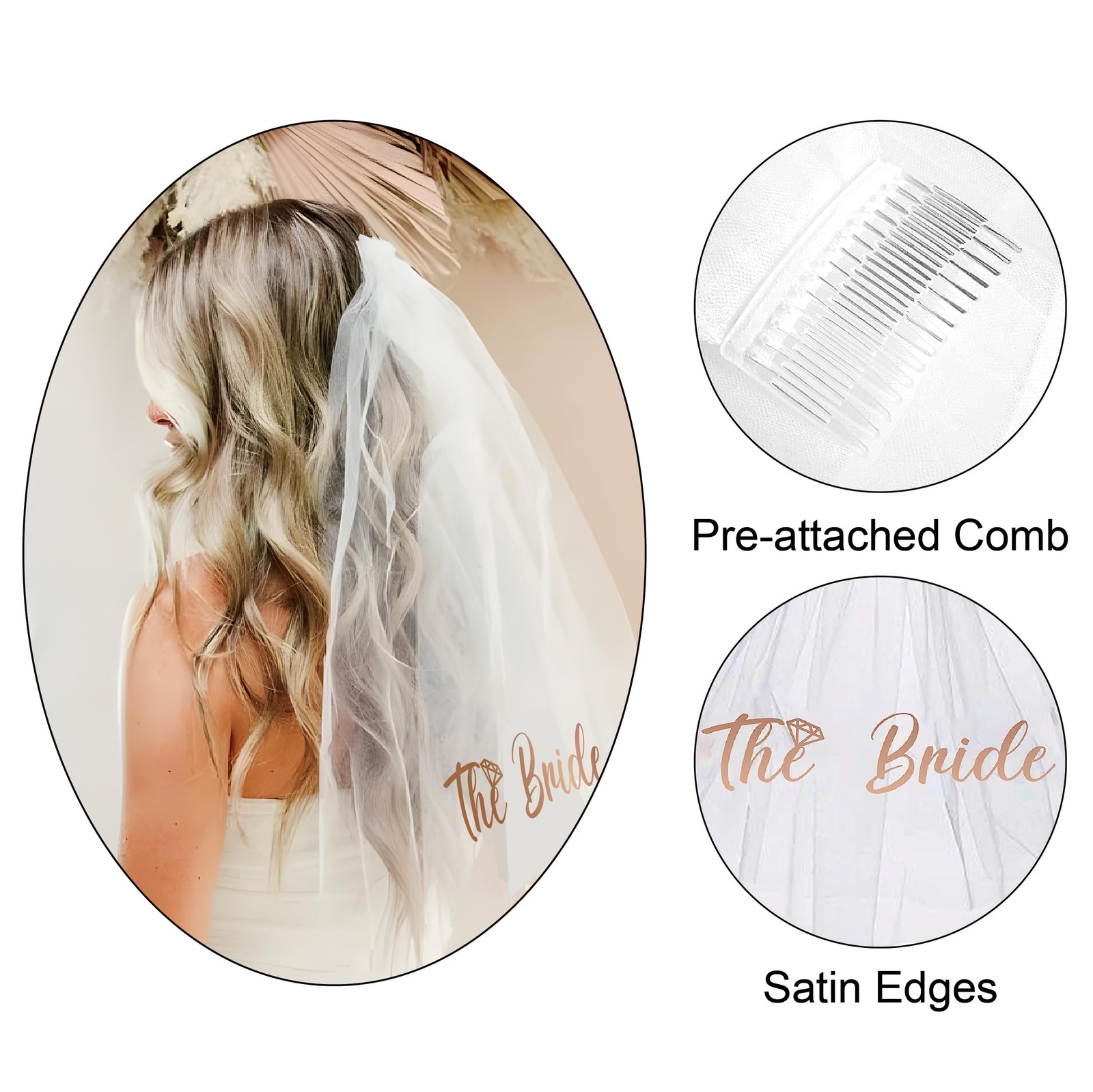 Bachelorette Party Favors Bride To Be Sash and Veil Set Bachelorette Sashes B…
