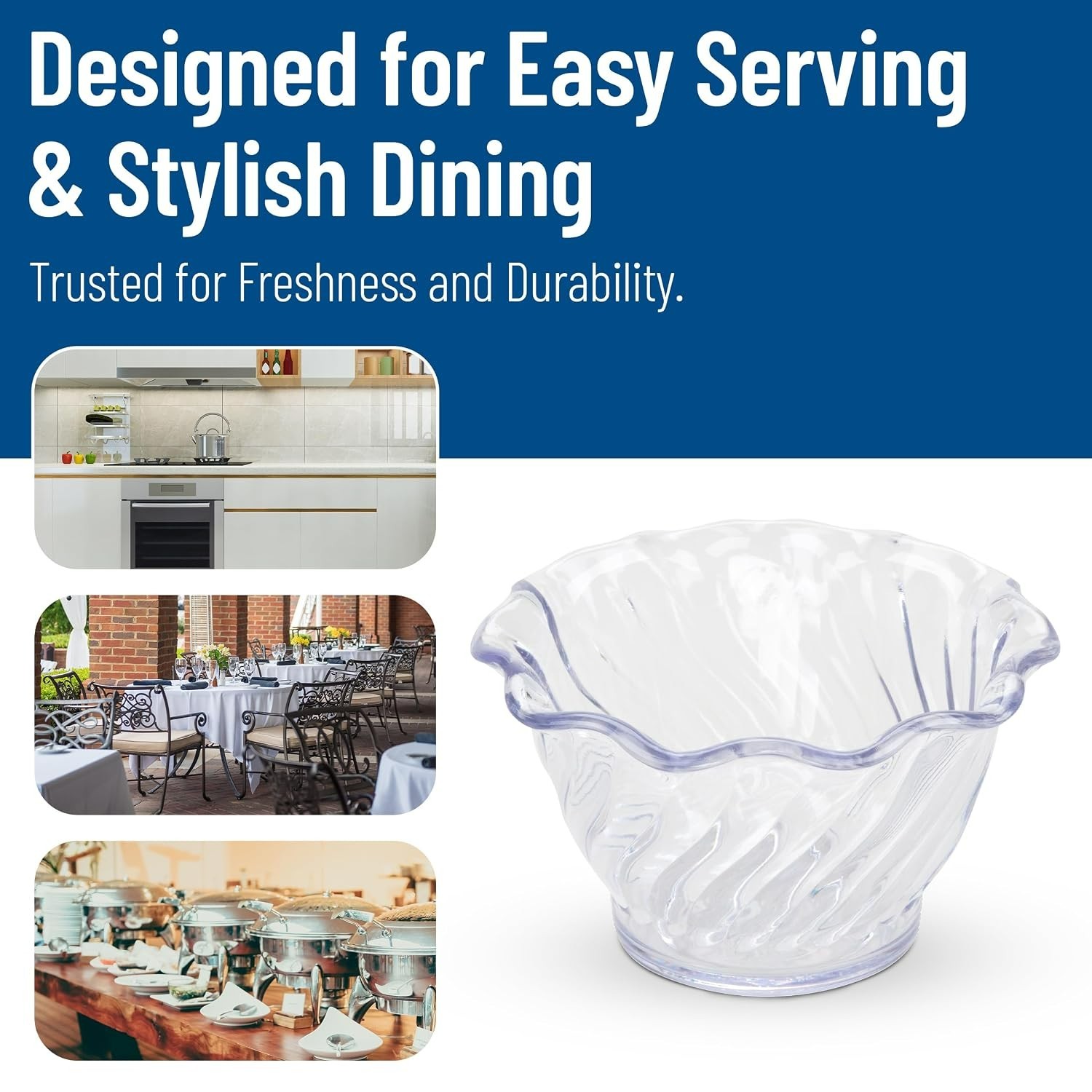 Versatile 5.4 oz Plastic Parfait Cup – Dishwasher Safe Serving Solution