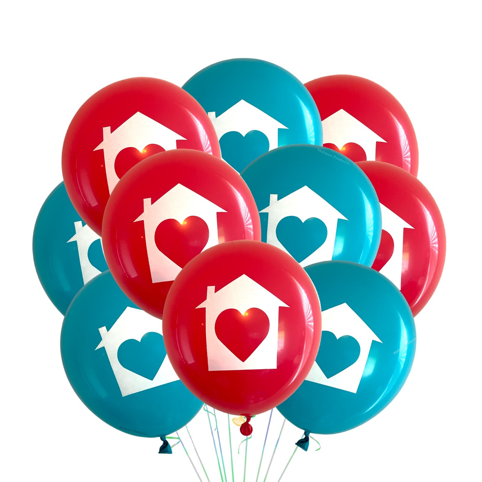 Housewarming Party Balloons 12″ New Home, Open House Event Realtor, Welcome Home