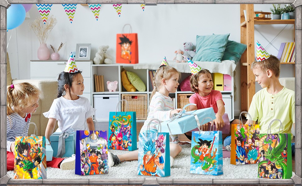 24 Dragon Ball Z Party Bag,Dragon Ball Z Birthday Gift Pack Candy Bag Loot Bags