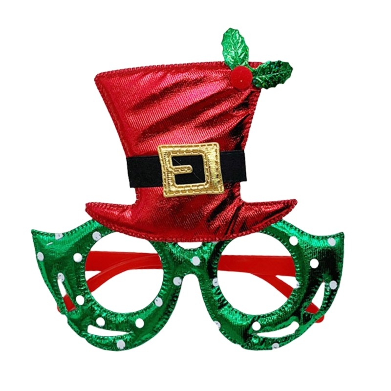 Adult Unisex Carnivals Christmas Eyeglasses New Year Glasses Party Photo Props
