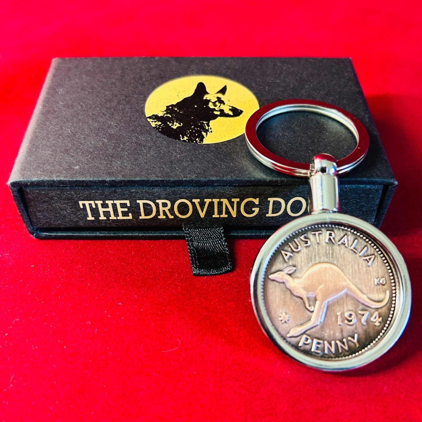 60th Wedding Anniversary Gift Present 1965 Australian Penny Keyring keyring