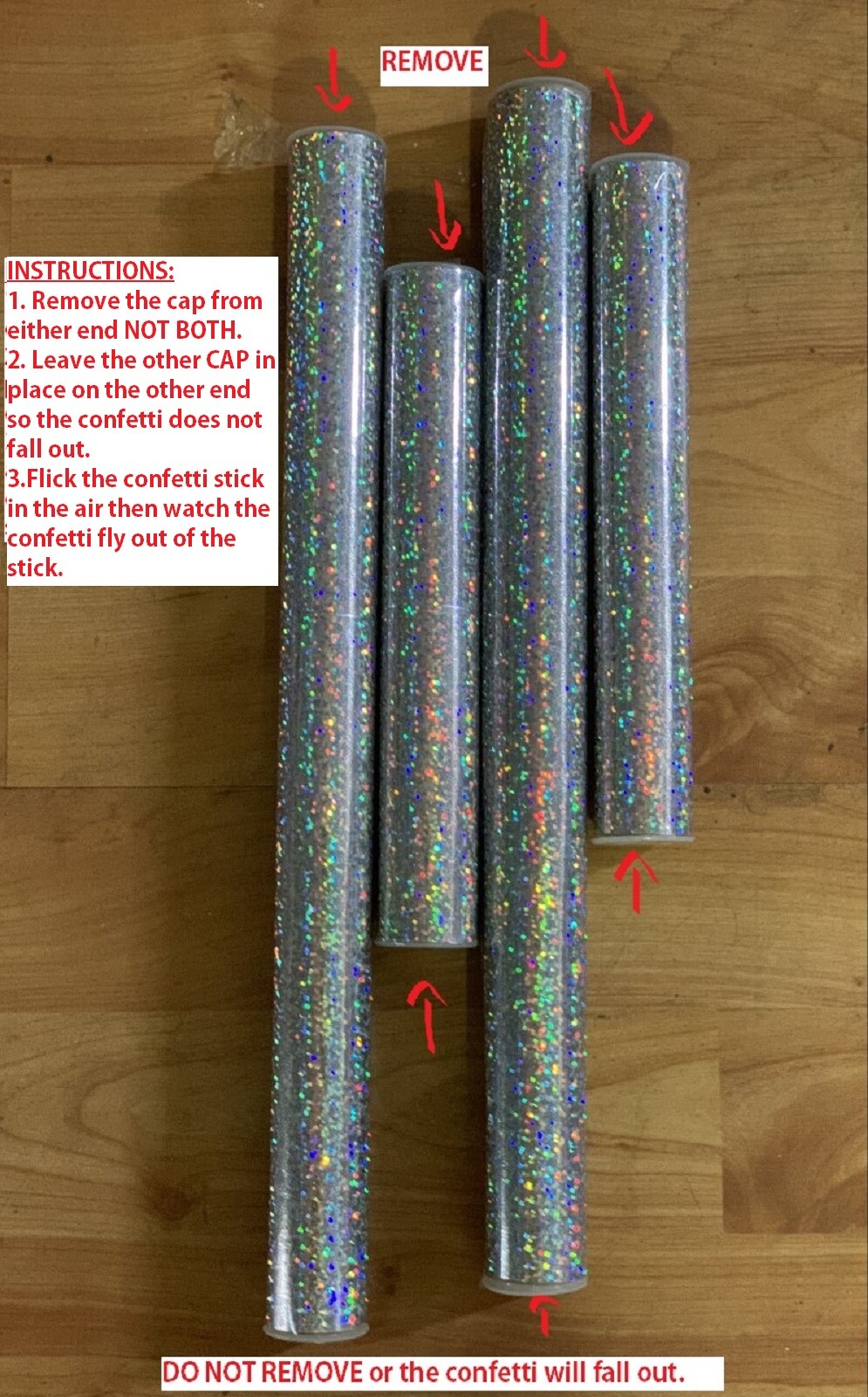 8inch Confetti sticks confetti wedding sticks Party Confetti Poppers-MULTI COLOR