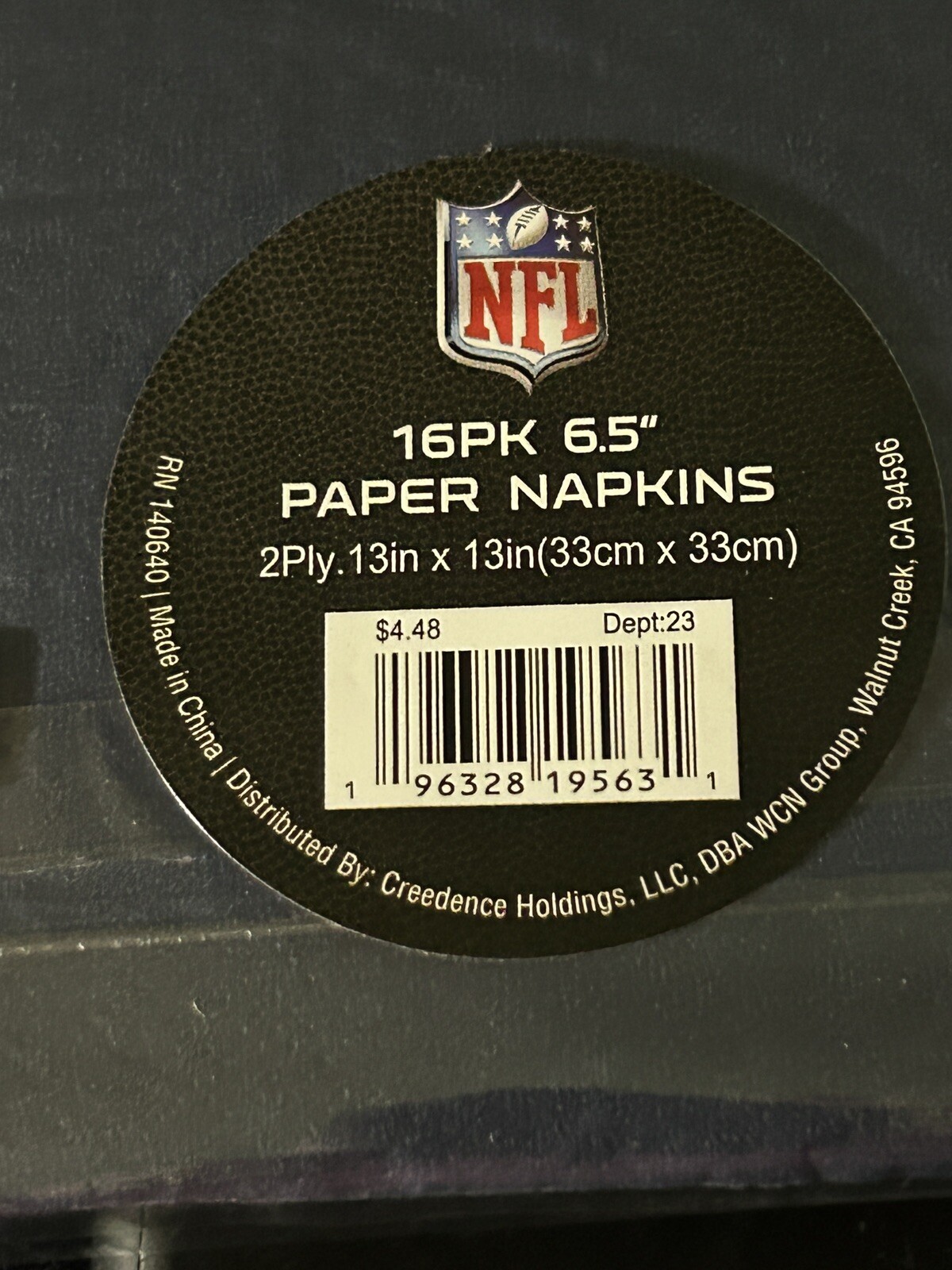 Lot 4 Pack NFL Dallas Cowboys Paper Napkins Packages 16 Napkins/Package Tailgate