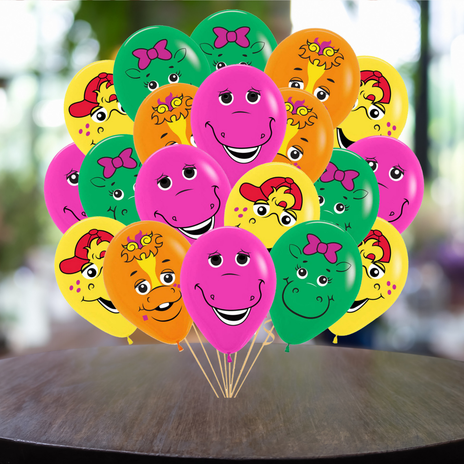 BARNEY cake birthday party decorations decor theme idea supplies BALLOON CUPCAKE