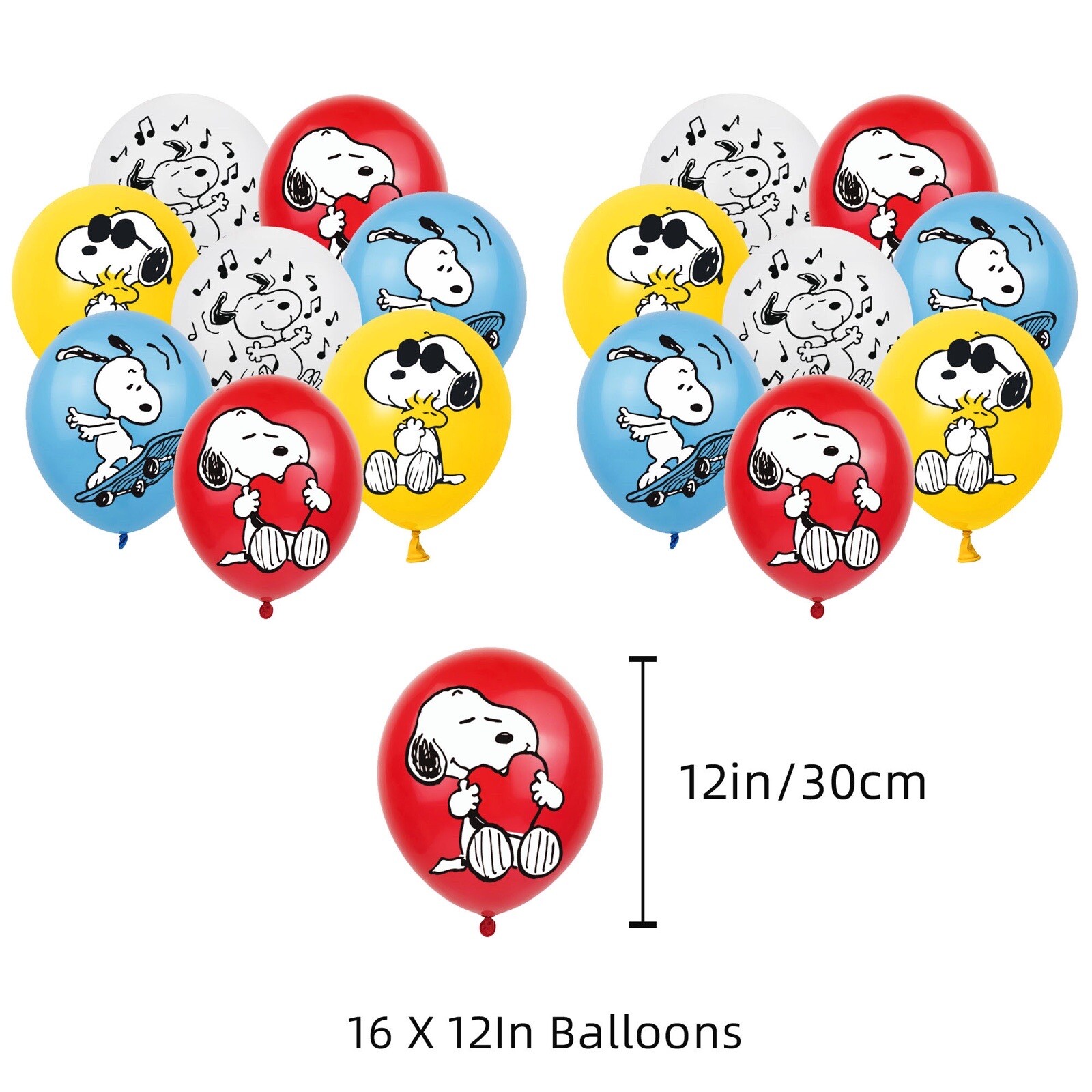 Snoopy Theme Birthday Party Supplies Set Balloon Banner Cake Toppers US Stock