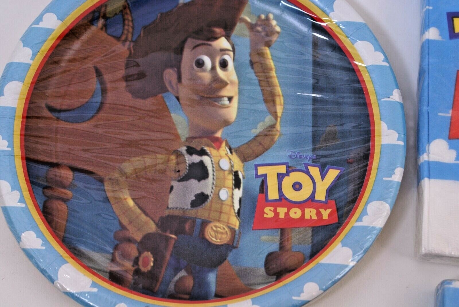 4 ORIGINAL 1995 TOY STORY PARTY SUPPLIES, PLATES, NAPKINS & INVITATIONS – NWT