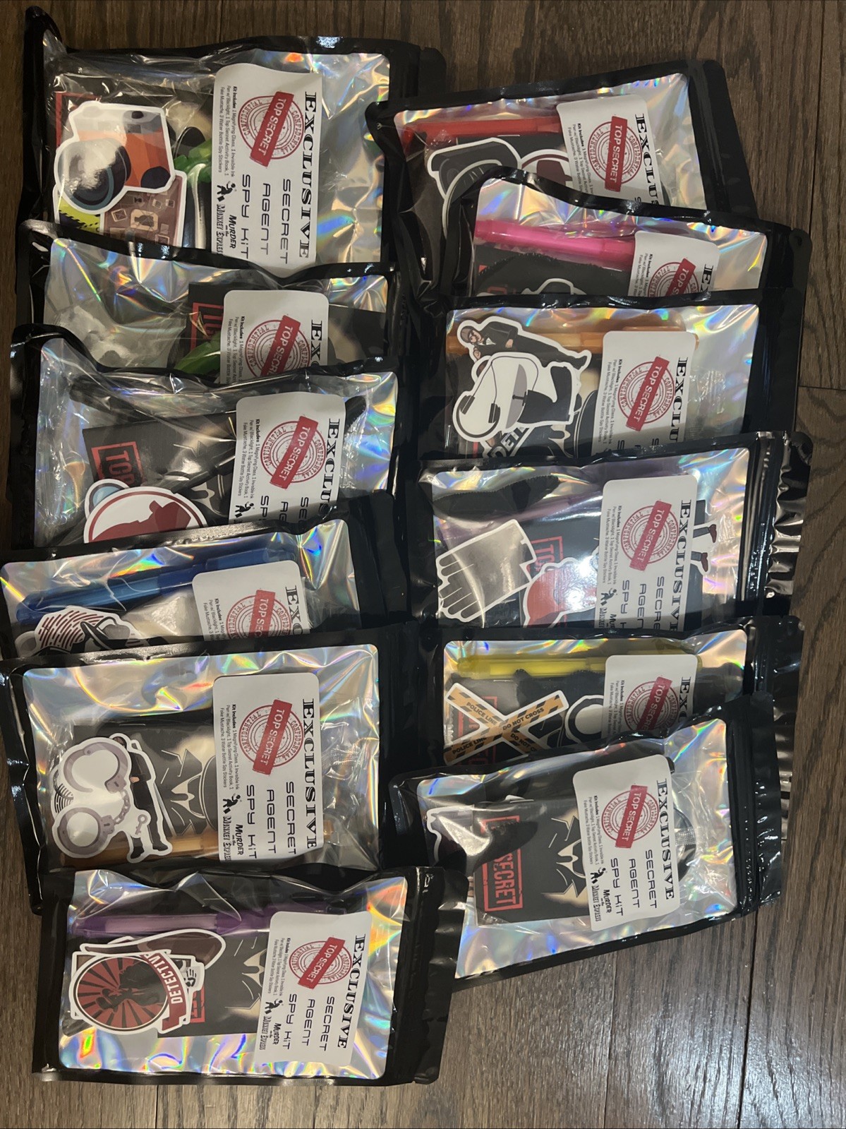 Set Of 12 Custom Designed Spy Party Favors