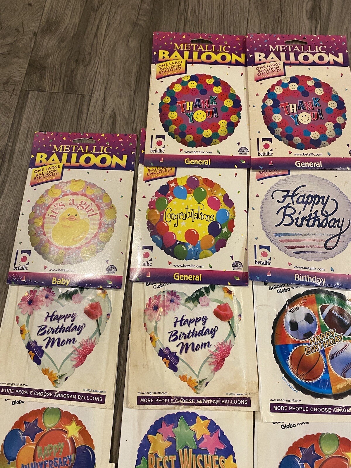 Lot of Mylar/Foil Balloons 46 All Occasion Vintage
